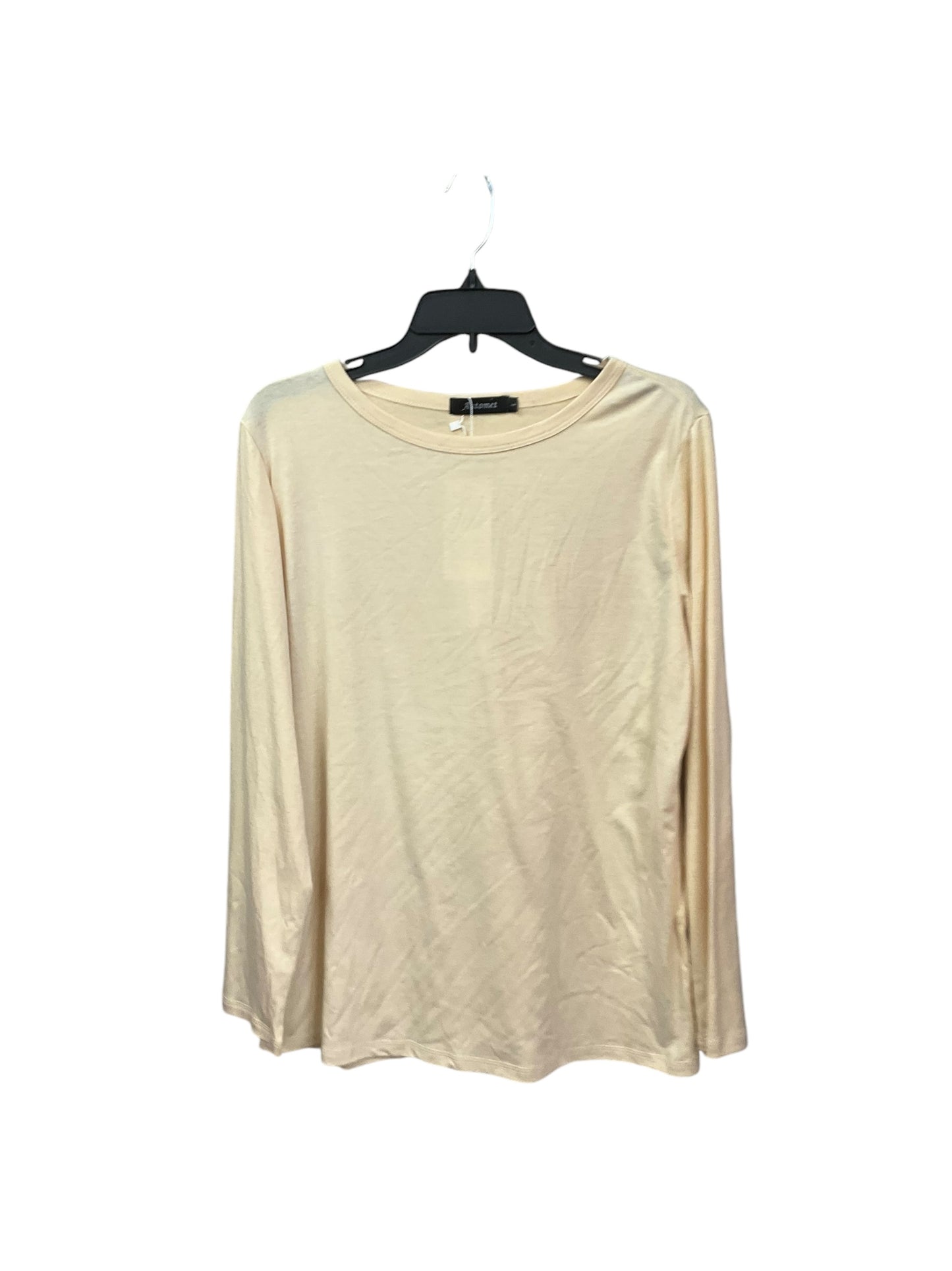 Top Long Sleeve By Clothes Mentor In Cream, Size: L