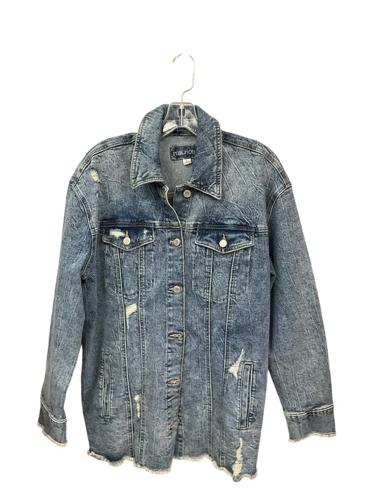 Jacket Denim By Maurices In Blue Denim, Size: L