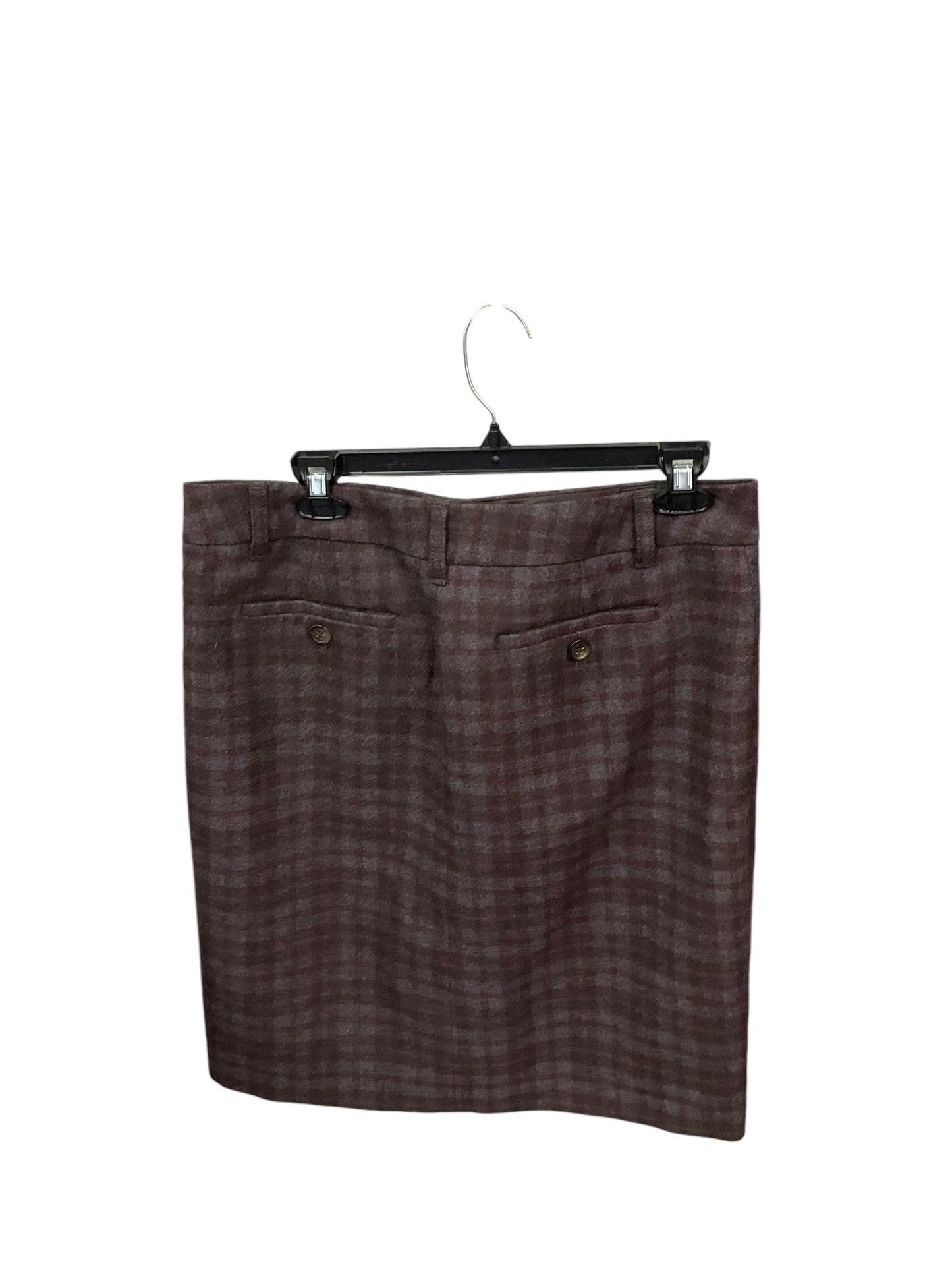 Skirt Midi By Eddie Bauer In Plaid Pattern, Size: 8