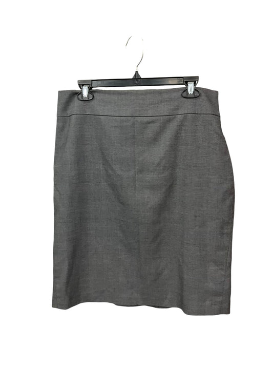 Skirt Midi By Ann Taylor In Grey, Size: 10