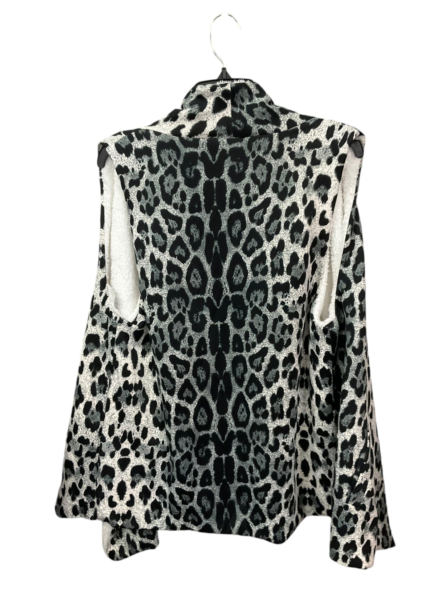 Vest Fleece By Clothes Mentor In Animal Print, Size: Onesize