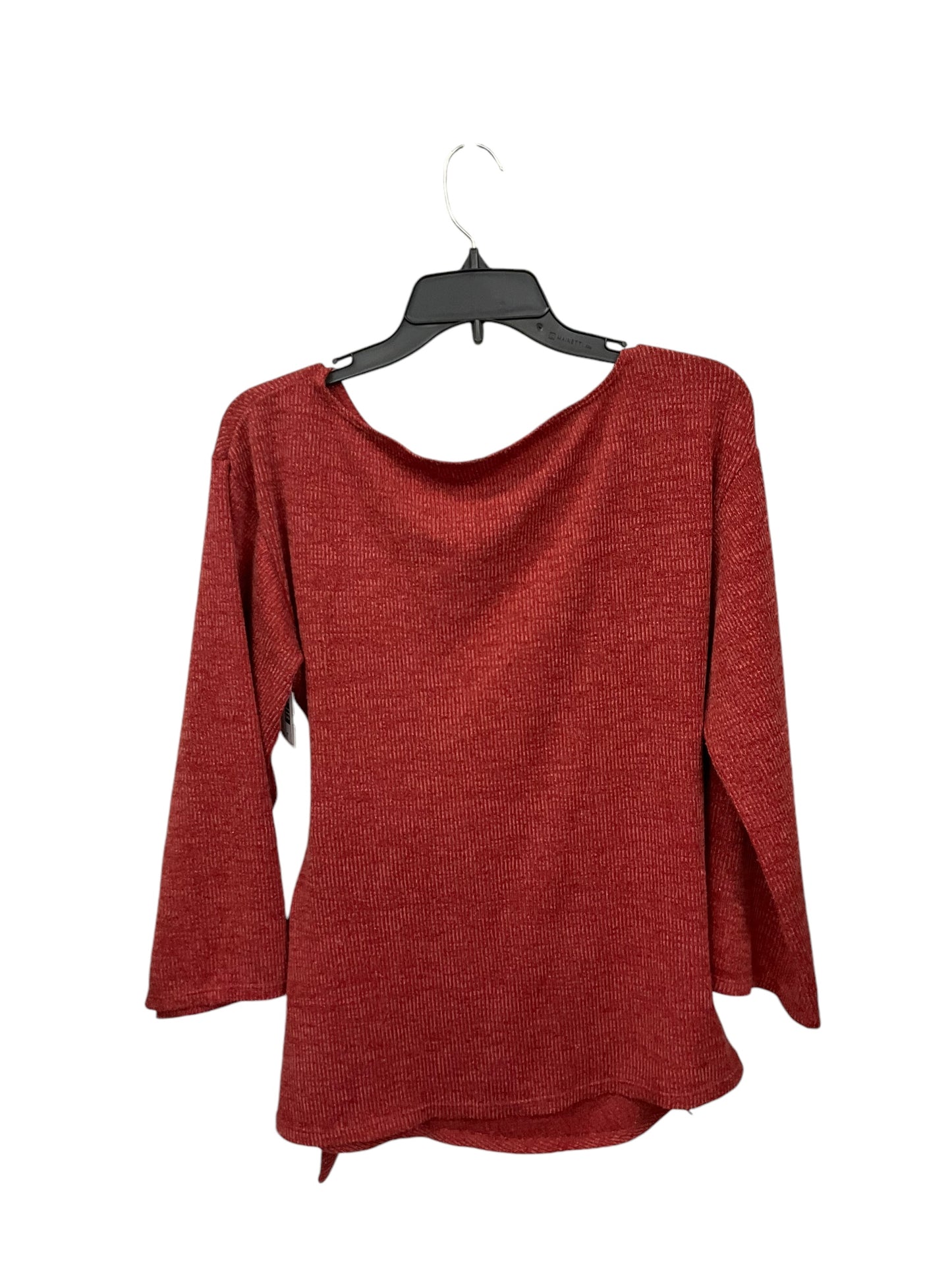 Top Long Sleeve By Max Studio In Red, Size: M