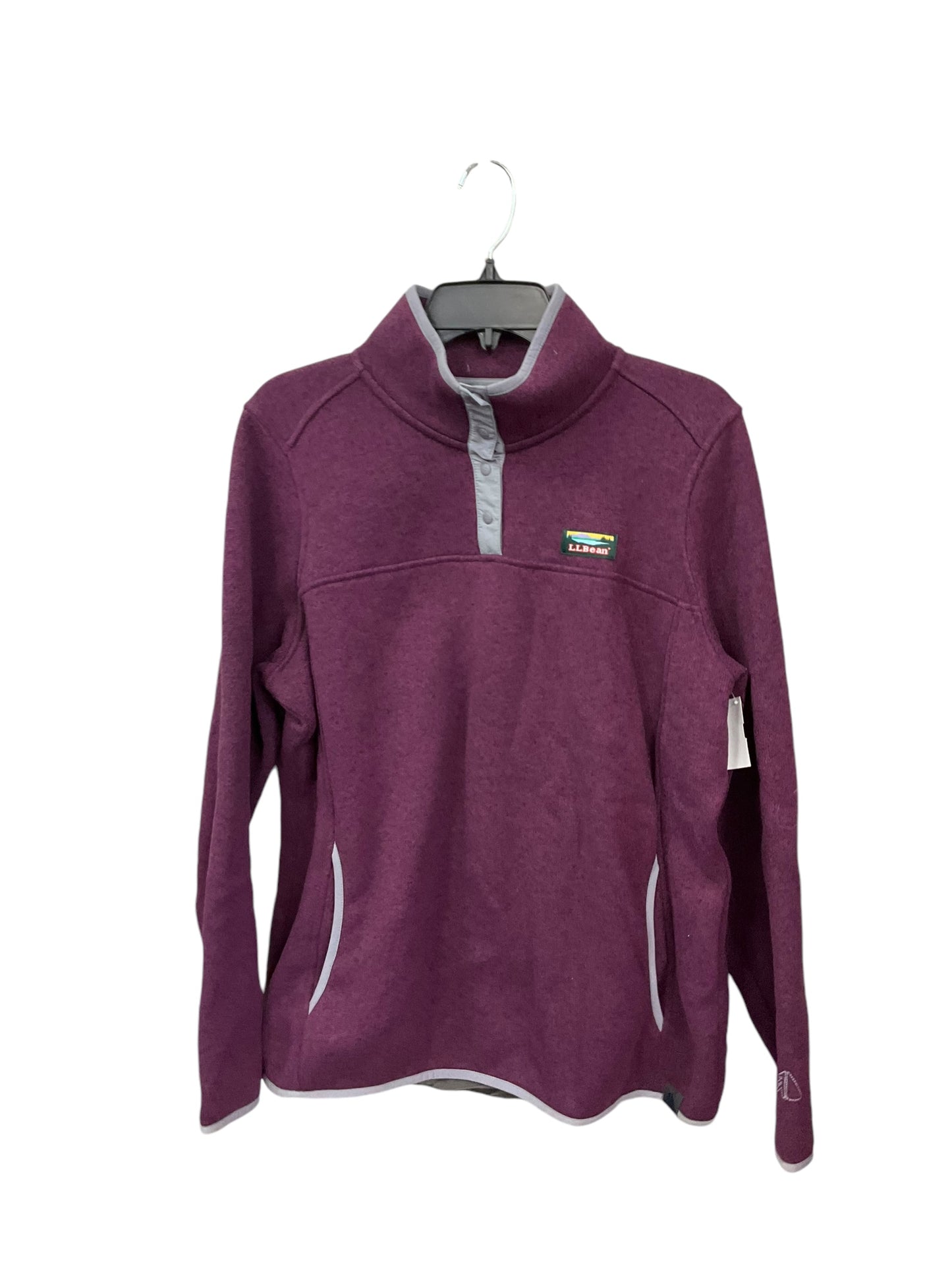 Sweatshirt Collar By L.l. Bean In Purple, Size: L