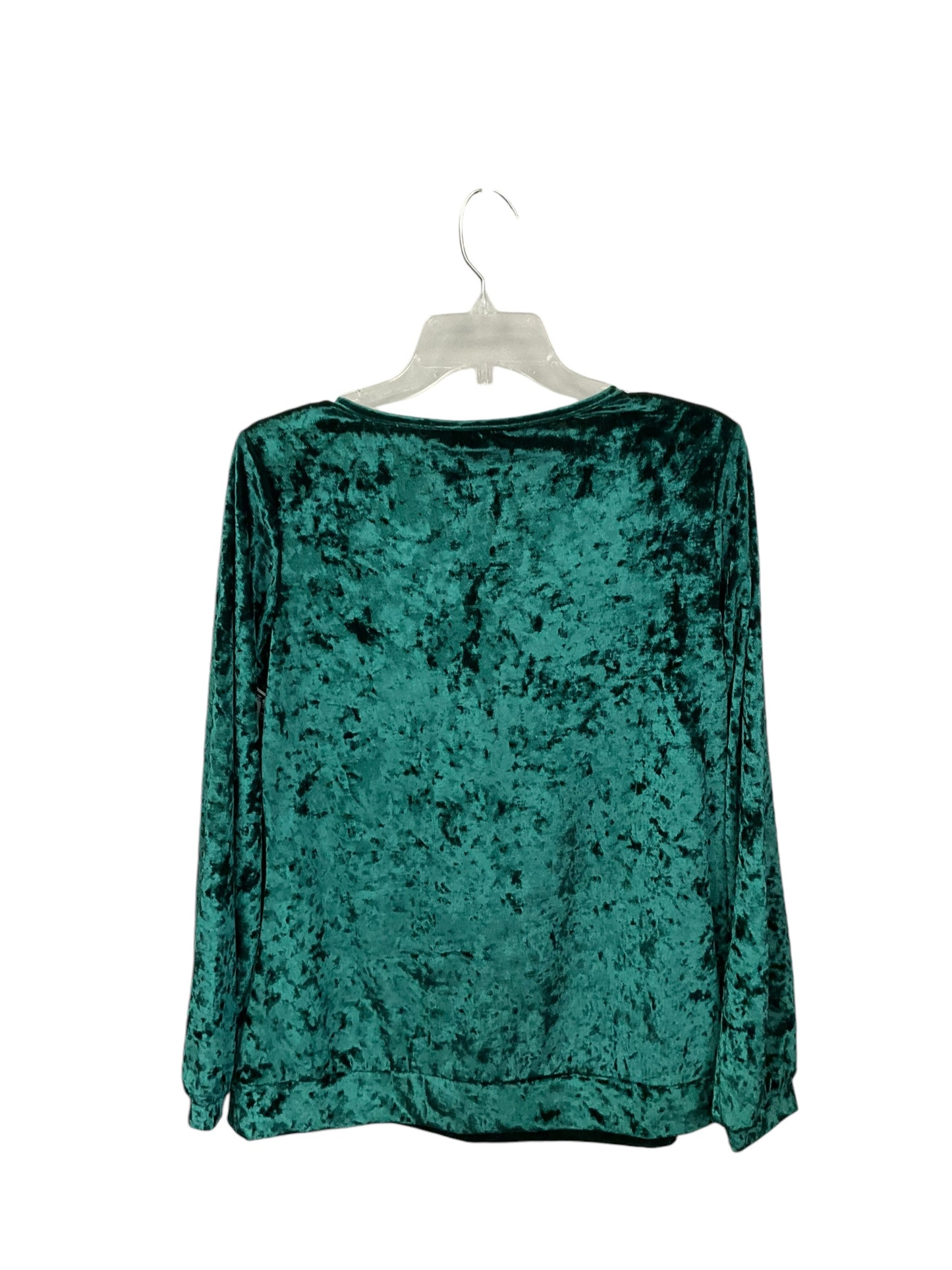 Top Long Sleeve By Diane Gilman In Green, Size: M