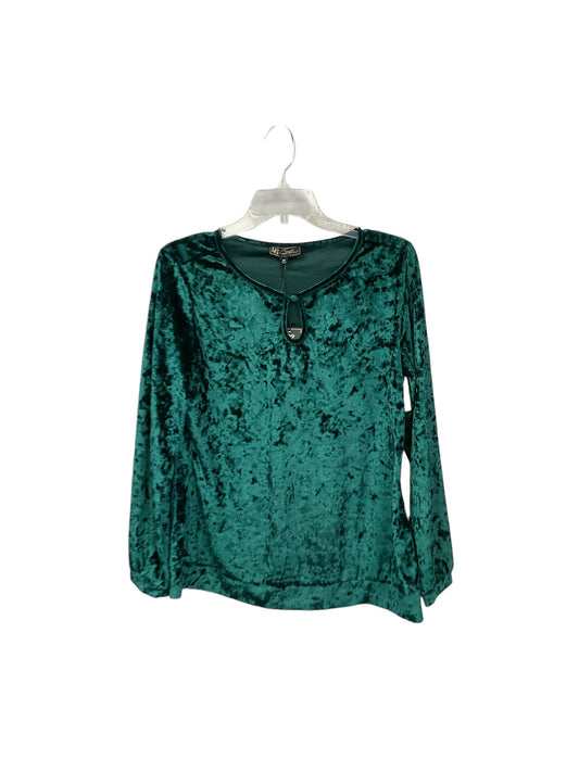 Top Long Sleeve By Diane Gilman In Green, Size: M