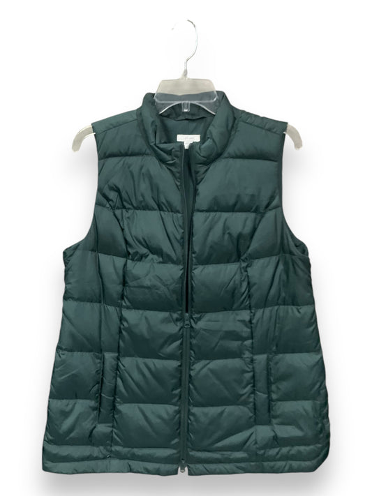 Vest Puffer & Quilted By J. Jill In Green, Size: M