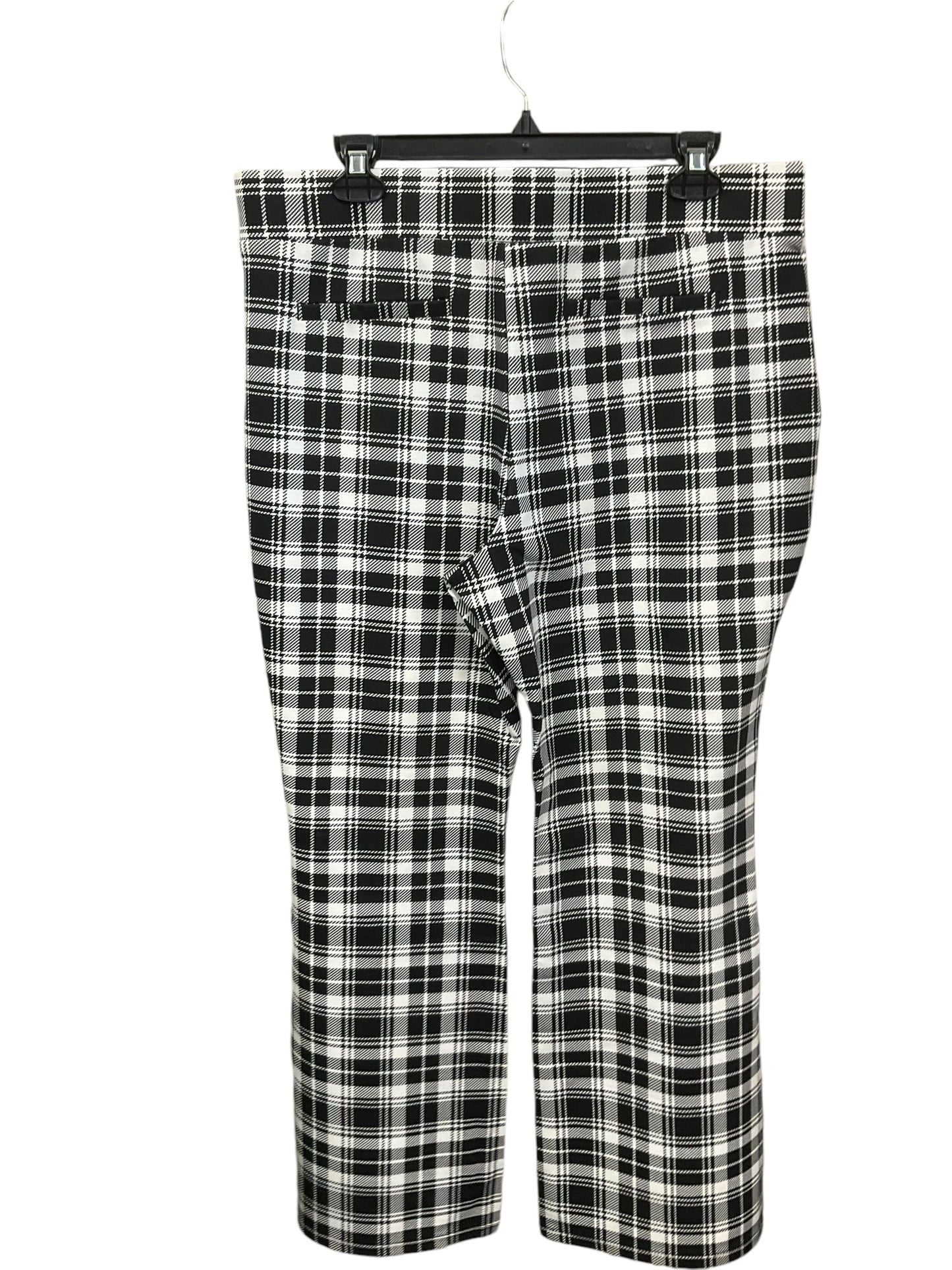 Pants Leggings By Iman Hsn In Plaid Pattern, Size: Xl