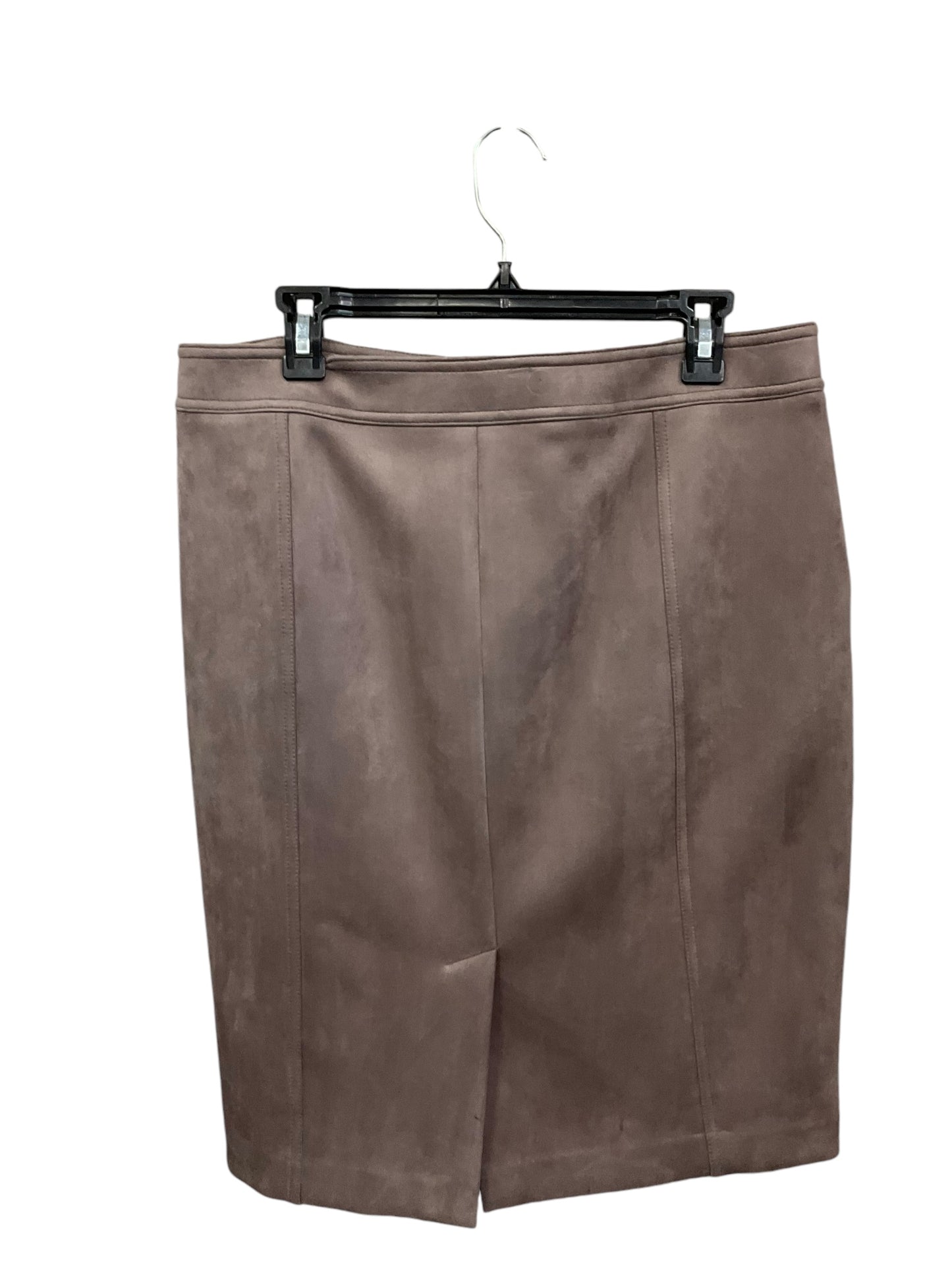 Skirt Midi By Calvin Klein In Taupe, Size: 14