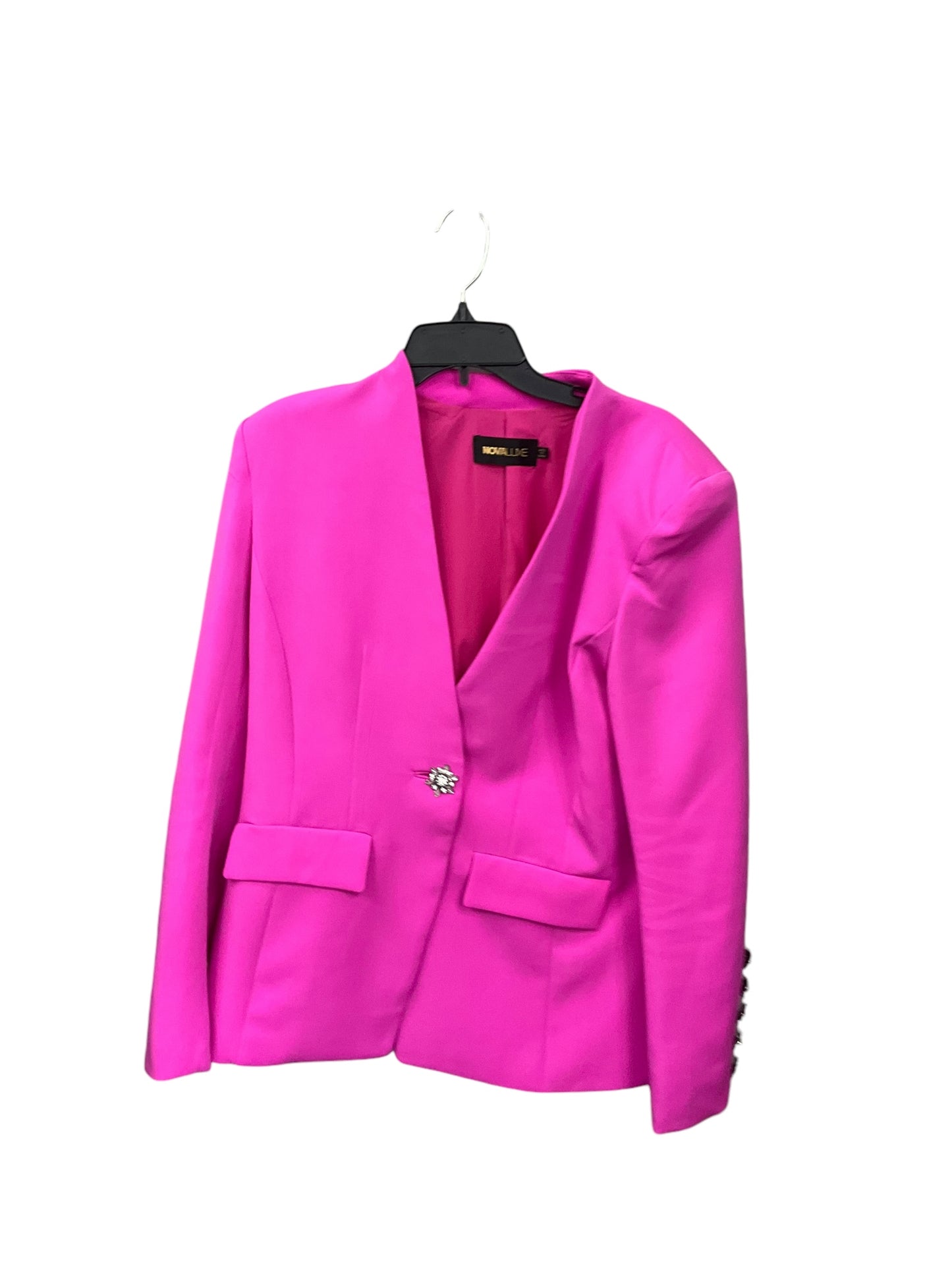 Blazer By Clothes Mentor In Pink, Size: L