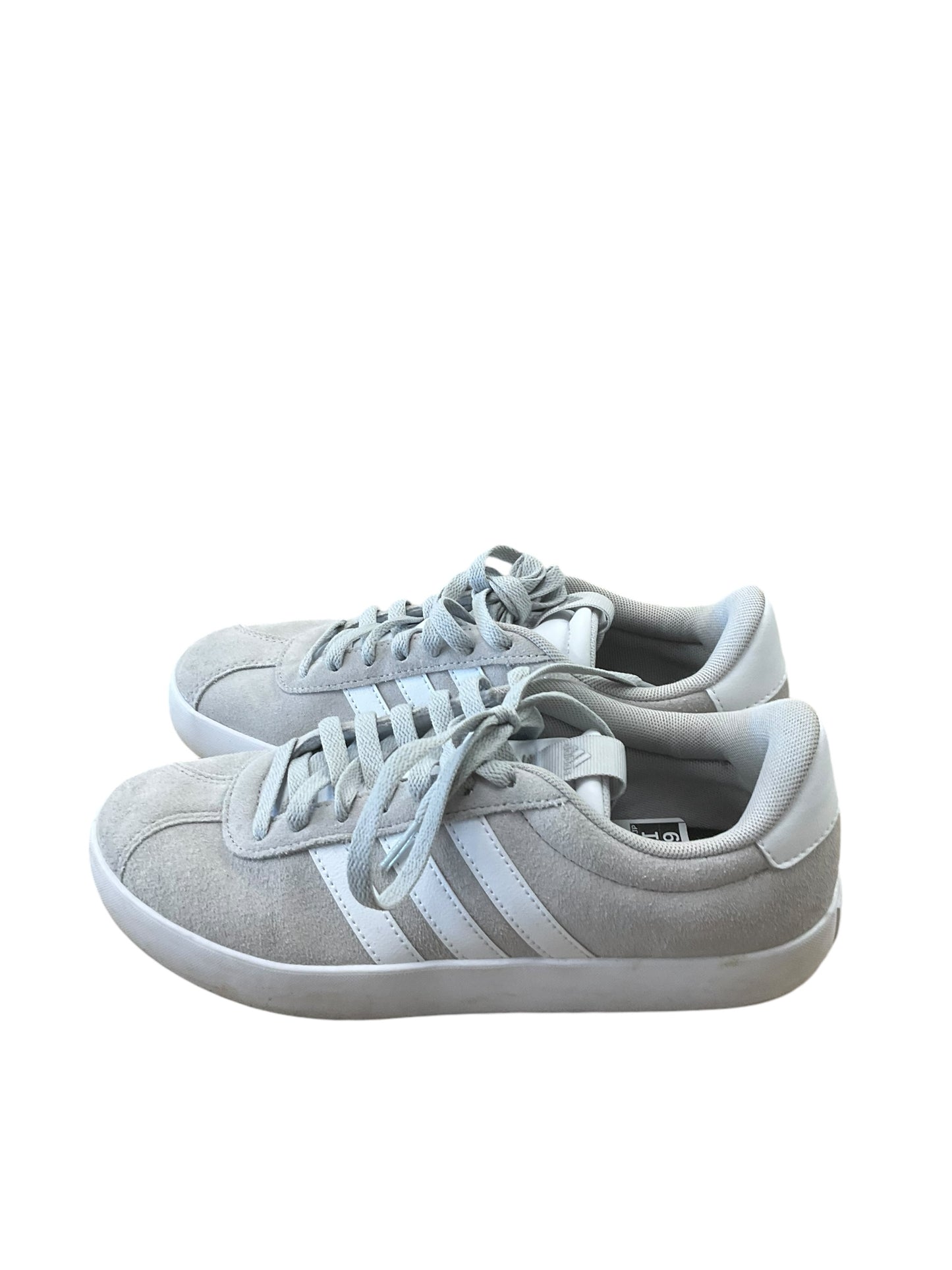 Shoes Sneakers By Adidas In Grey & White, Size: 7