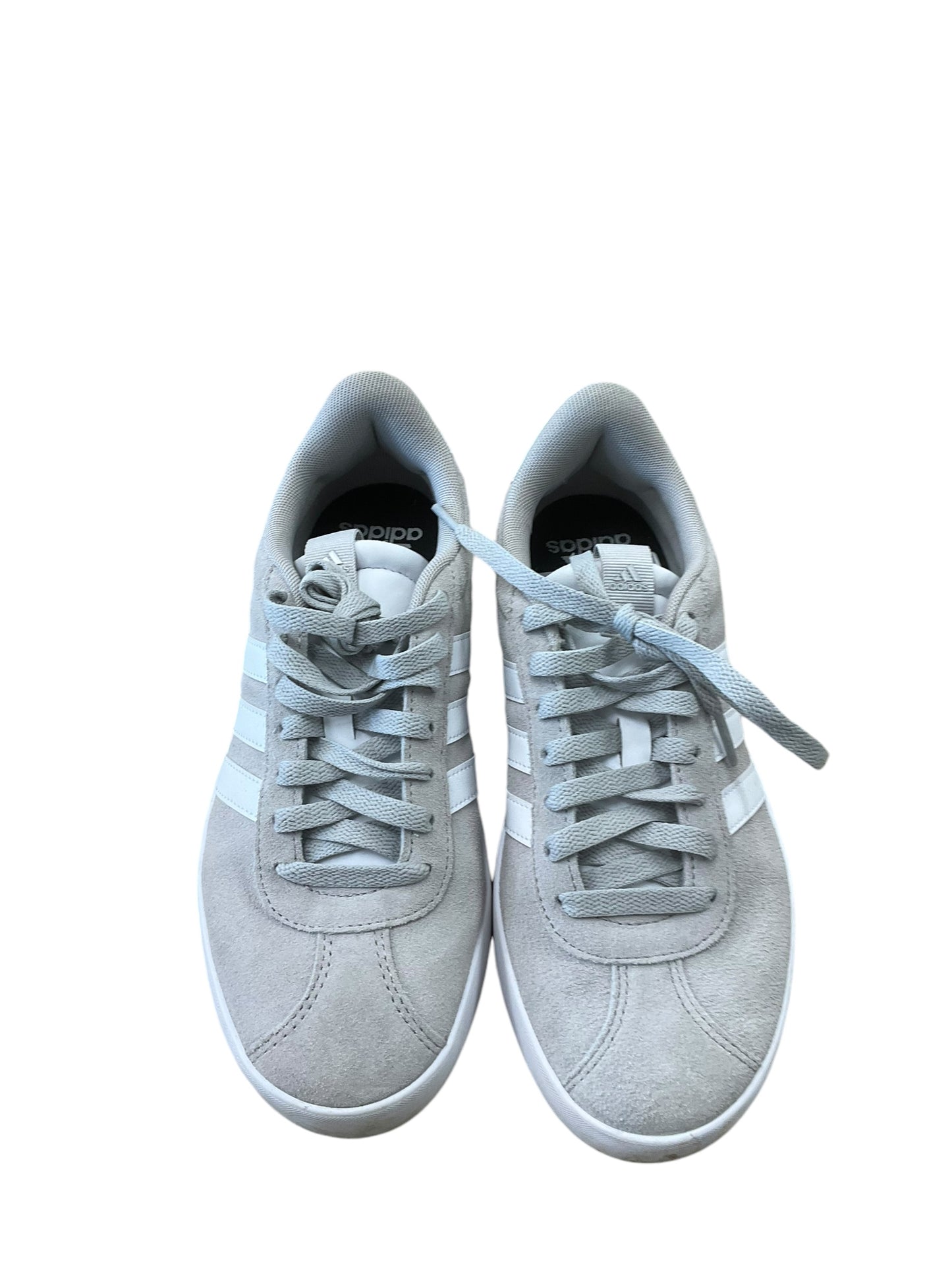 Shoes Sneakers By Adidas In Grey & White, Size: 7