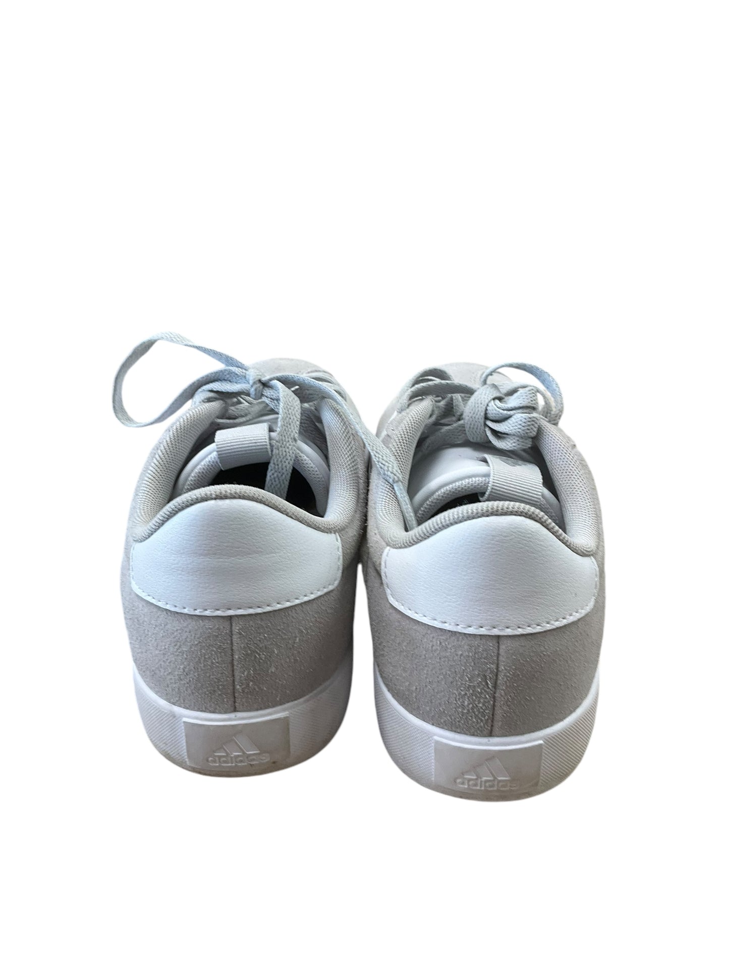 Shoes Sneakers By Adidas In Grey & White, Size: 7