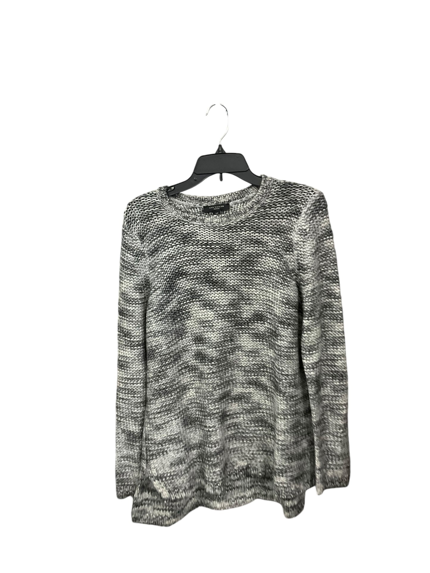 Sweater By Ann Taylor In Grey, Size: L