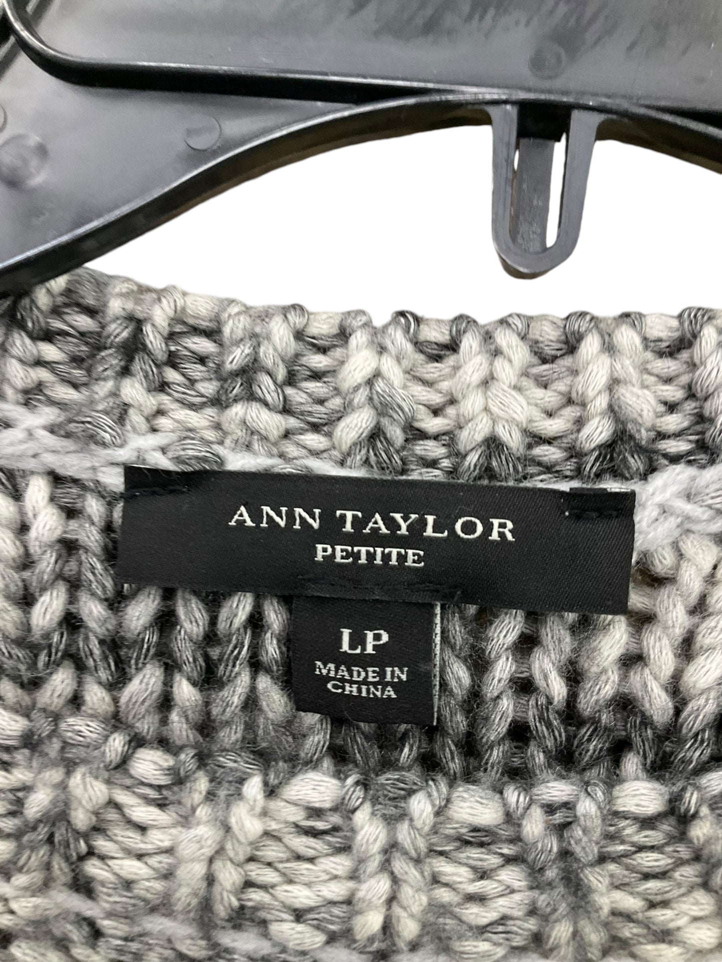 Sweater By Ann Taylor In Grey, Size: L