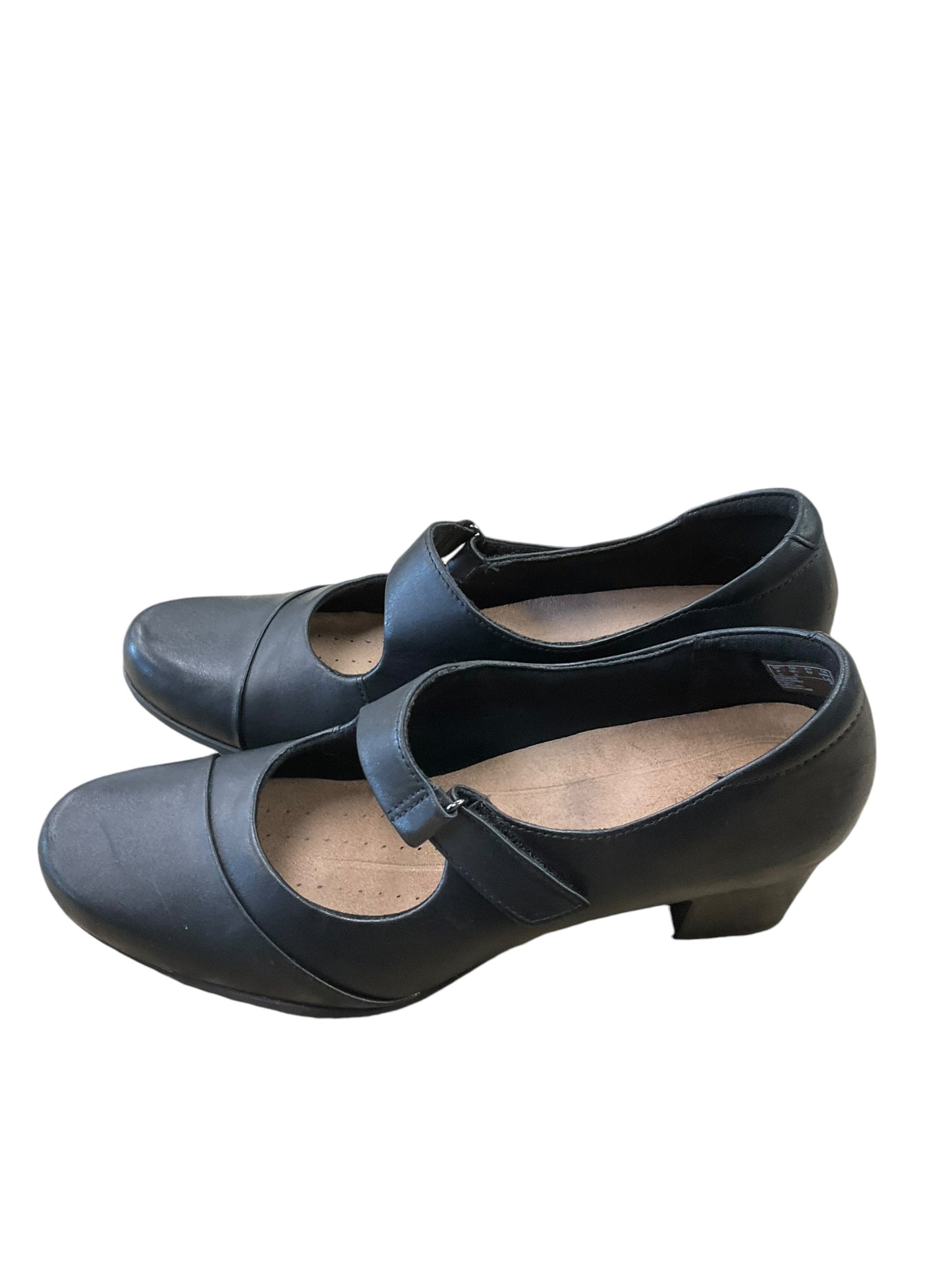 Shoes Heels Block By Clarks In Black, Size: 10.5