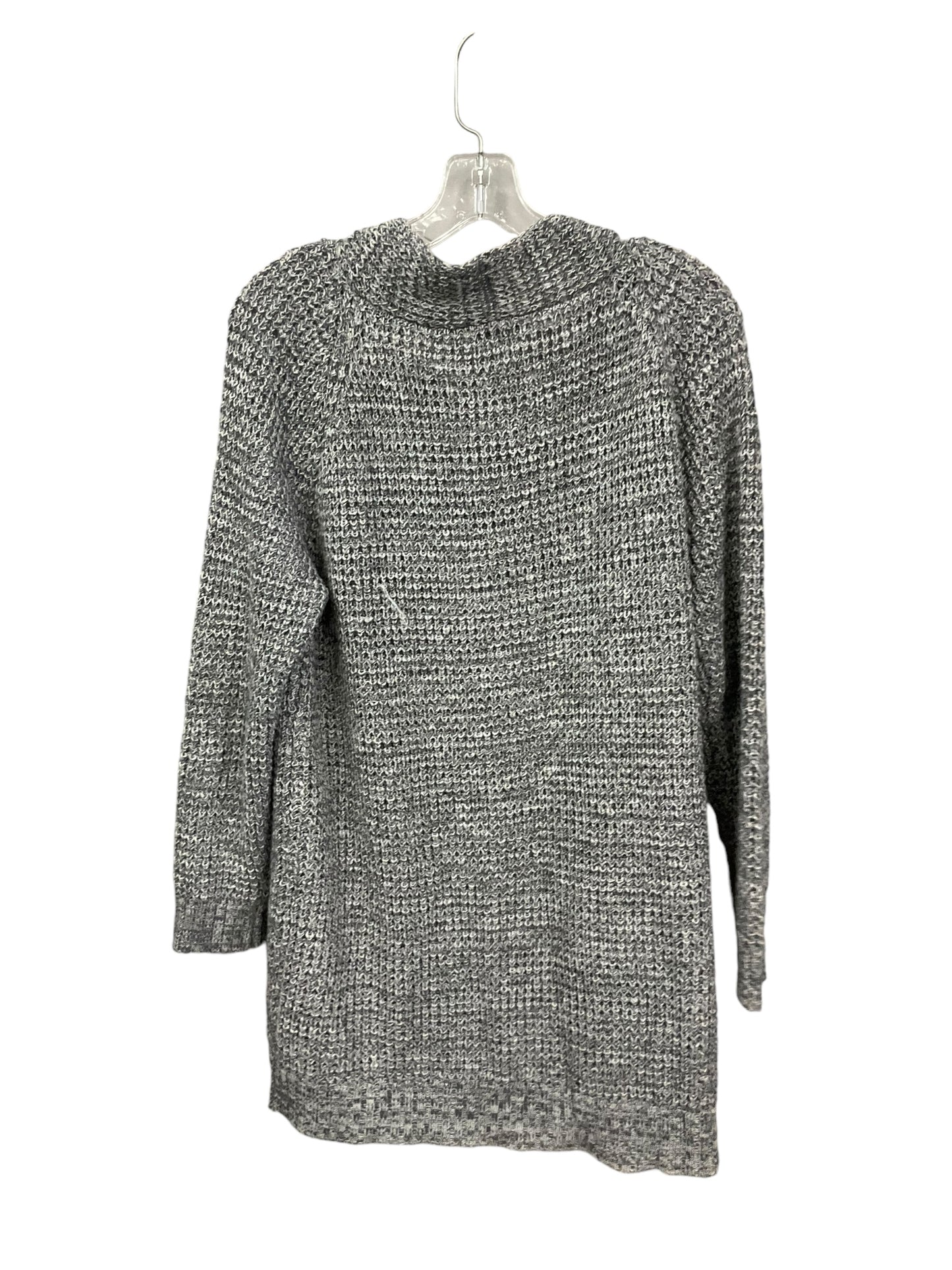 Sweater Cardigan By Pink Clover In Grey & White, Size: Xxl