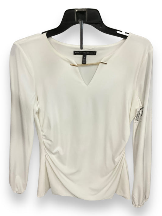 Blouse Long Sleeve By White House Black Market In White, Size: S