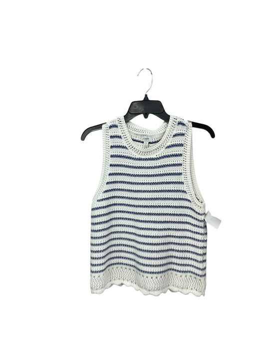 Vest Sweater By J. Crew In Blue & White, Size: S