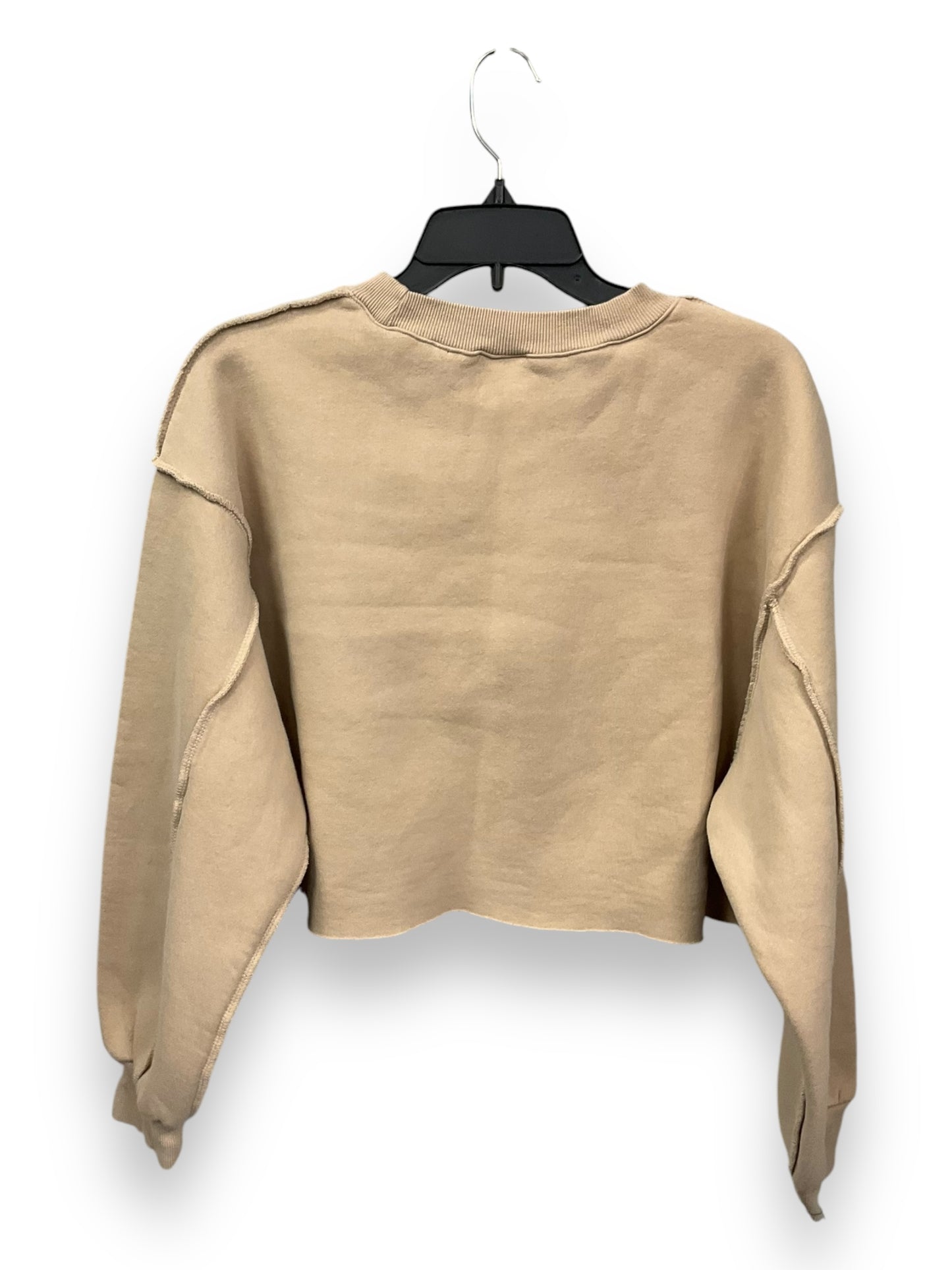 Sweatshirt Crewneck By Clothes Mentor In Tan, Size: Xl