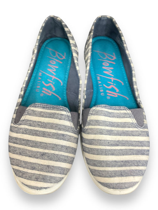 Shoes Flats By Blowfish In Blue & White, Size: 8