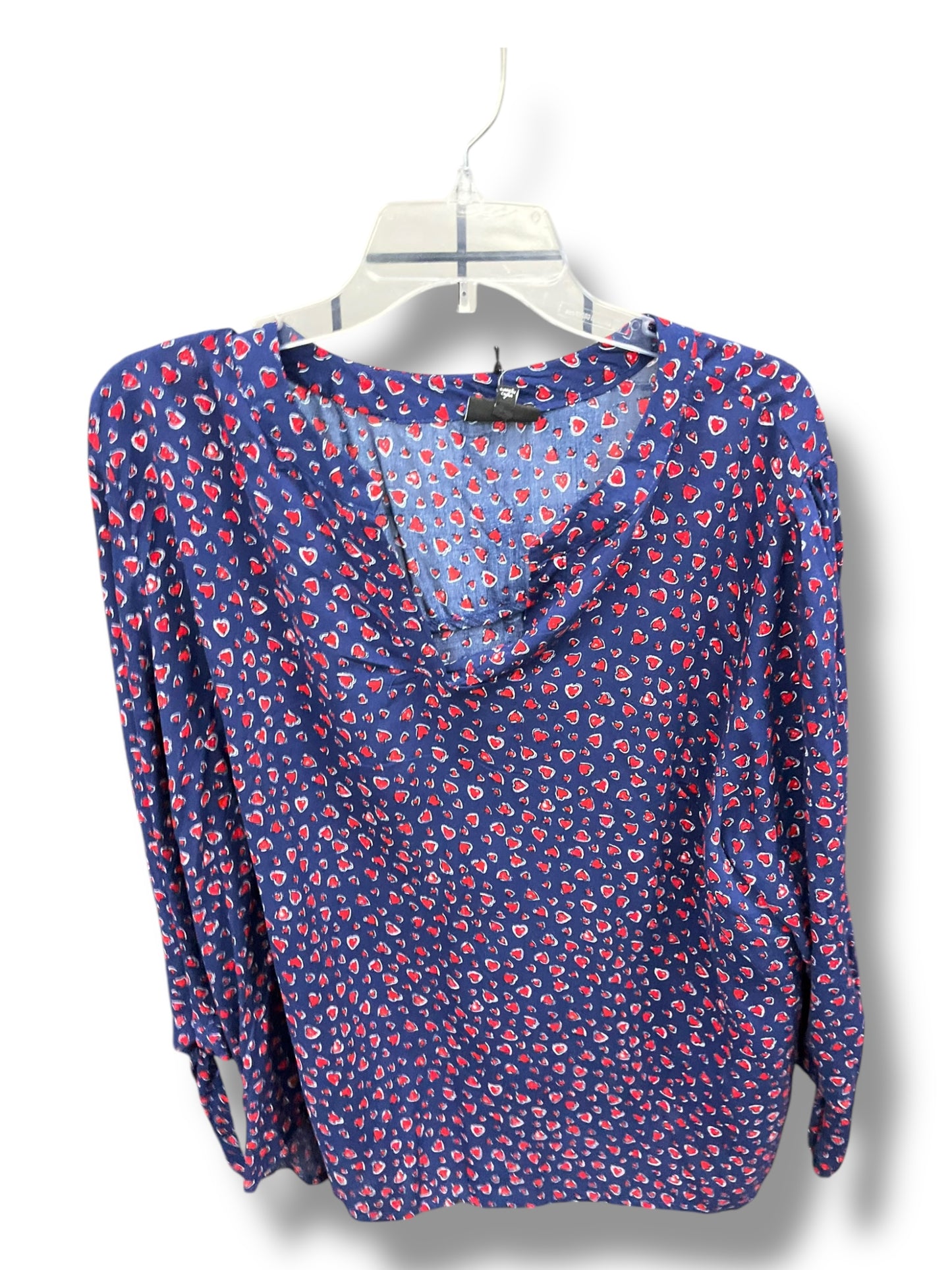 Top 3/4 Sleeve By Jones New York In Blue & Red, Size: 2x