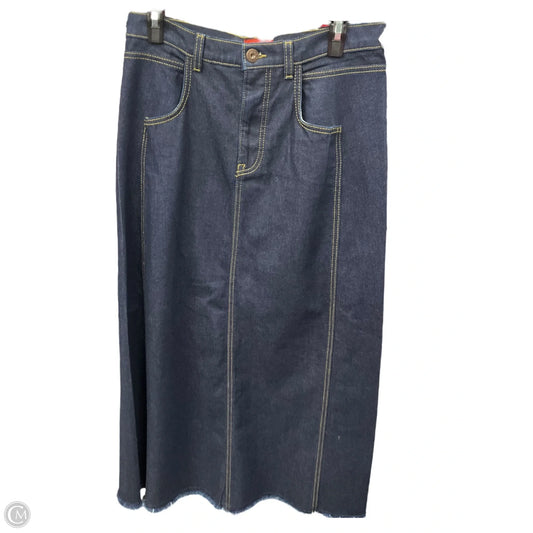 Skirt Maxi By Johnny Was In Blue Denim, Size: 6