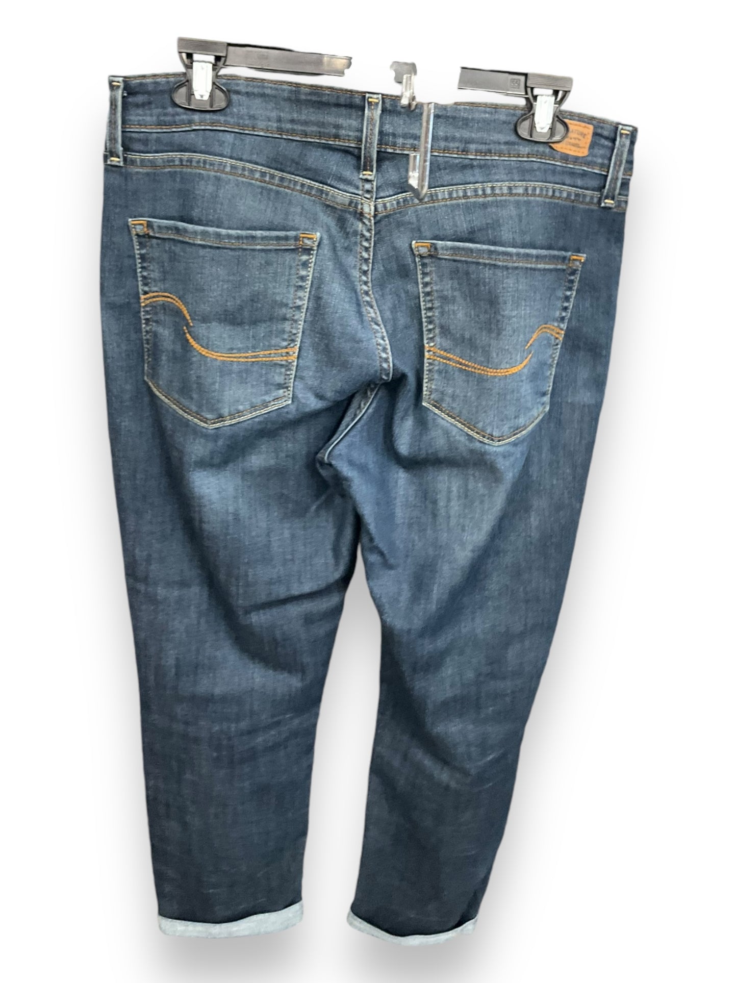 Jeans Skinny By Signature Collection In Blue Denim, Size: 12