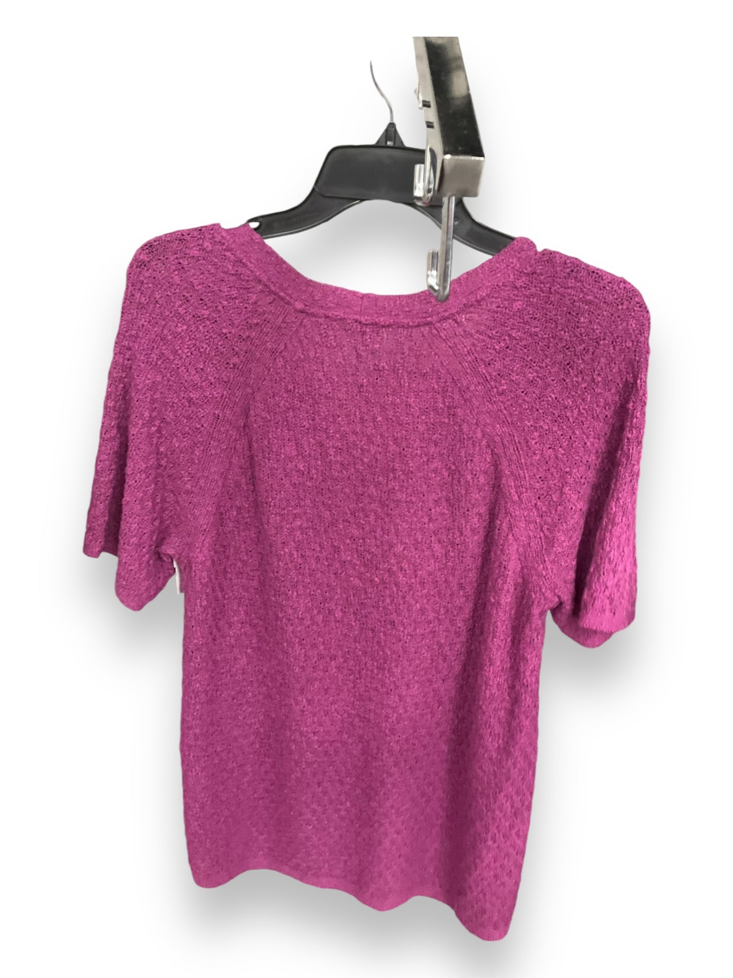 Sweater Short Sleeve By J Brand In Purple, Size: L