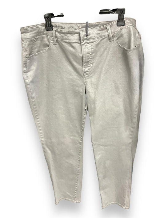 Pants Other By Talbots In Silver, Size: 18