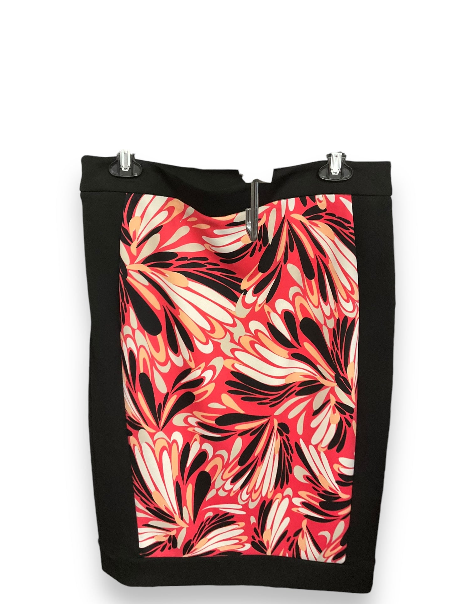 Skirt Midi By Worthington In Black & Pink, Size: 14