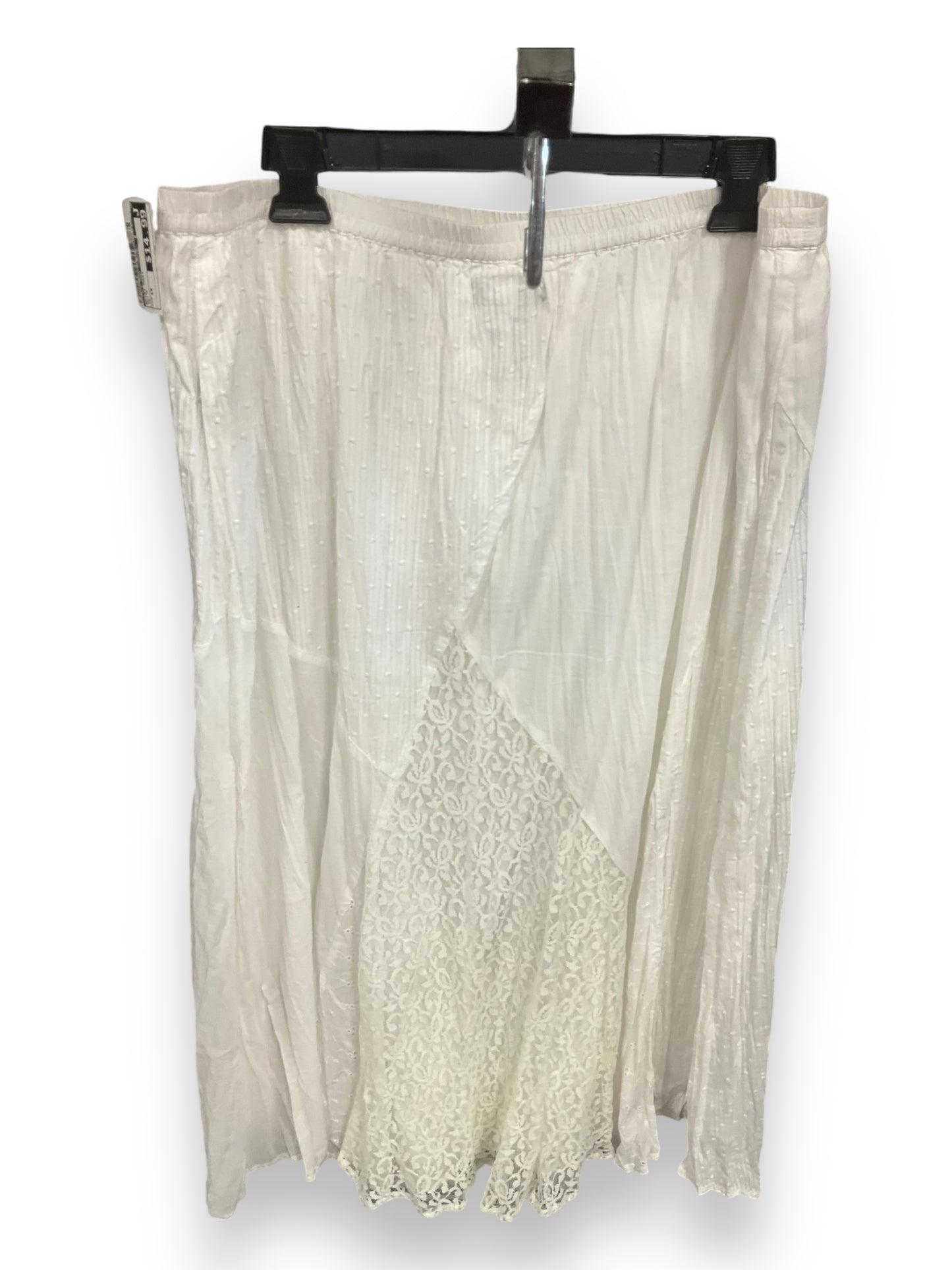 Skirt Maxi By Style And Company In White, Size: 1x