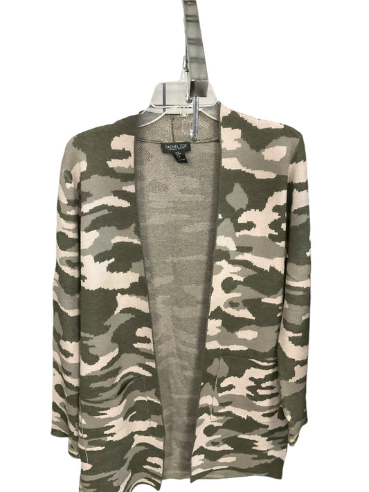 Cardigan By Rachel Zoe In Camouflage Print, Size: M