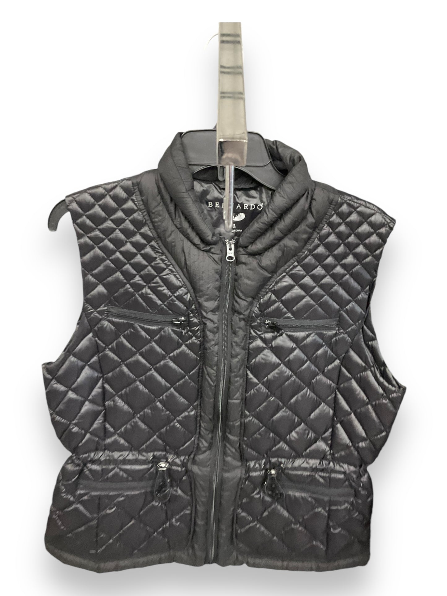 Vest Puffer & Quilted By Bernardo In Black, Size: L