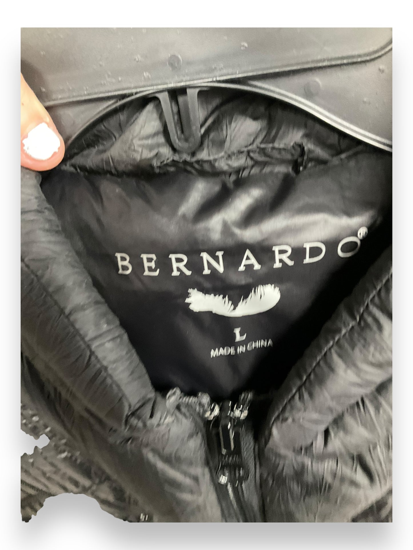 Vest Puffer & Quilted By Bernardo In Black, Size: L