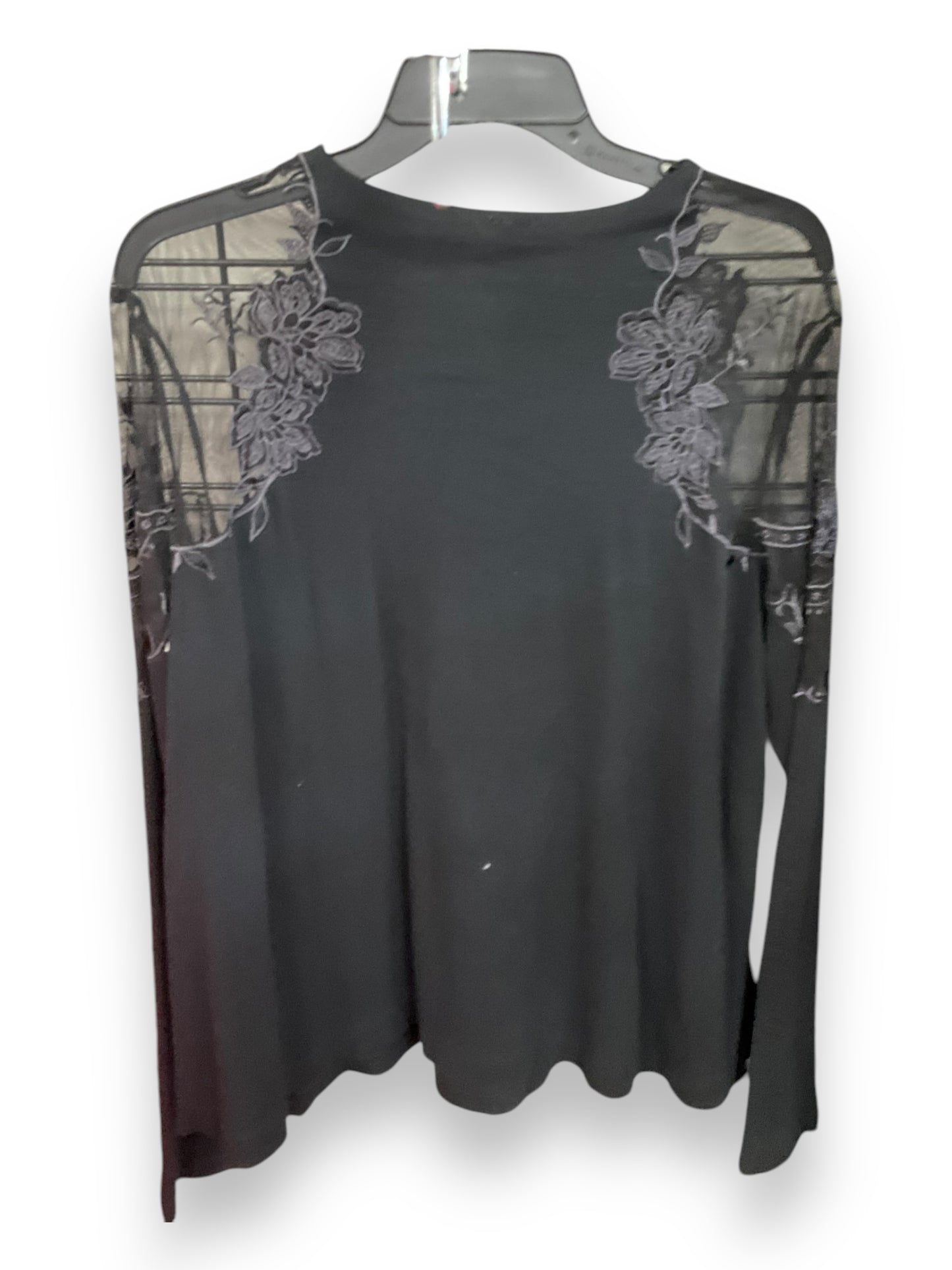 Top Long Sleeve By Free People In Black, Size: M