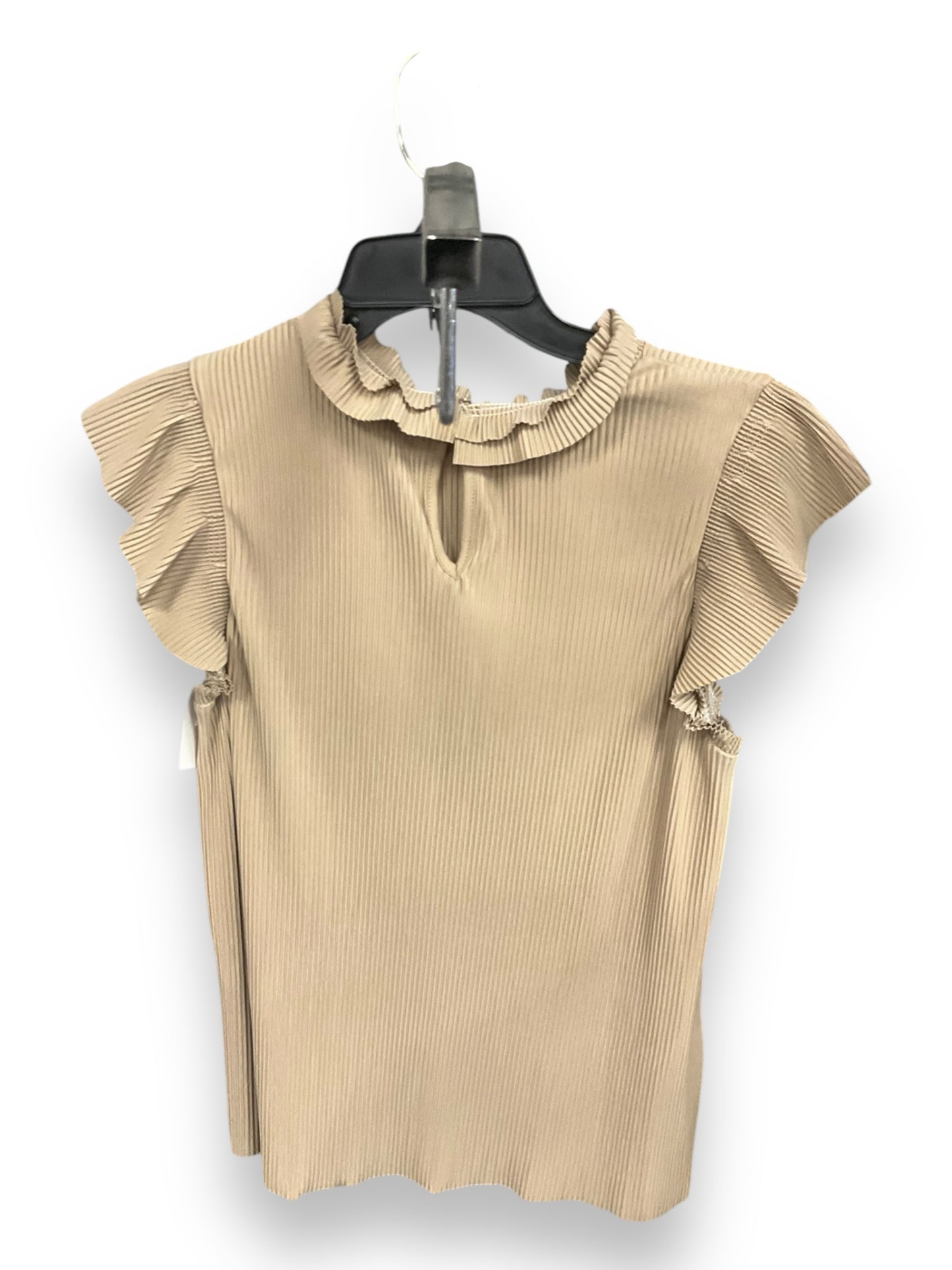 Top Sleeveless By Zara In Tan, Size: M