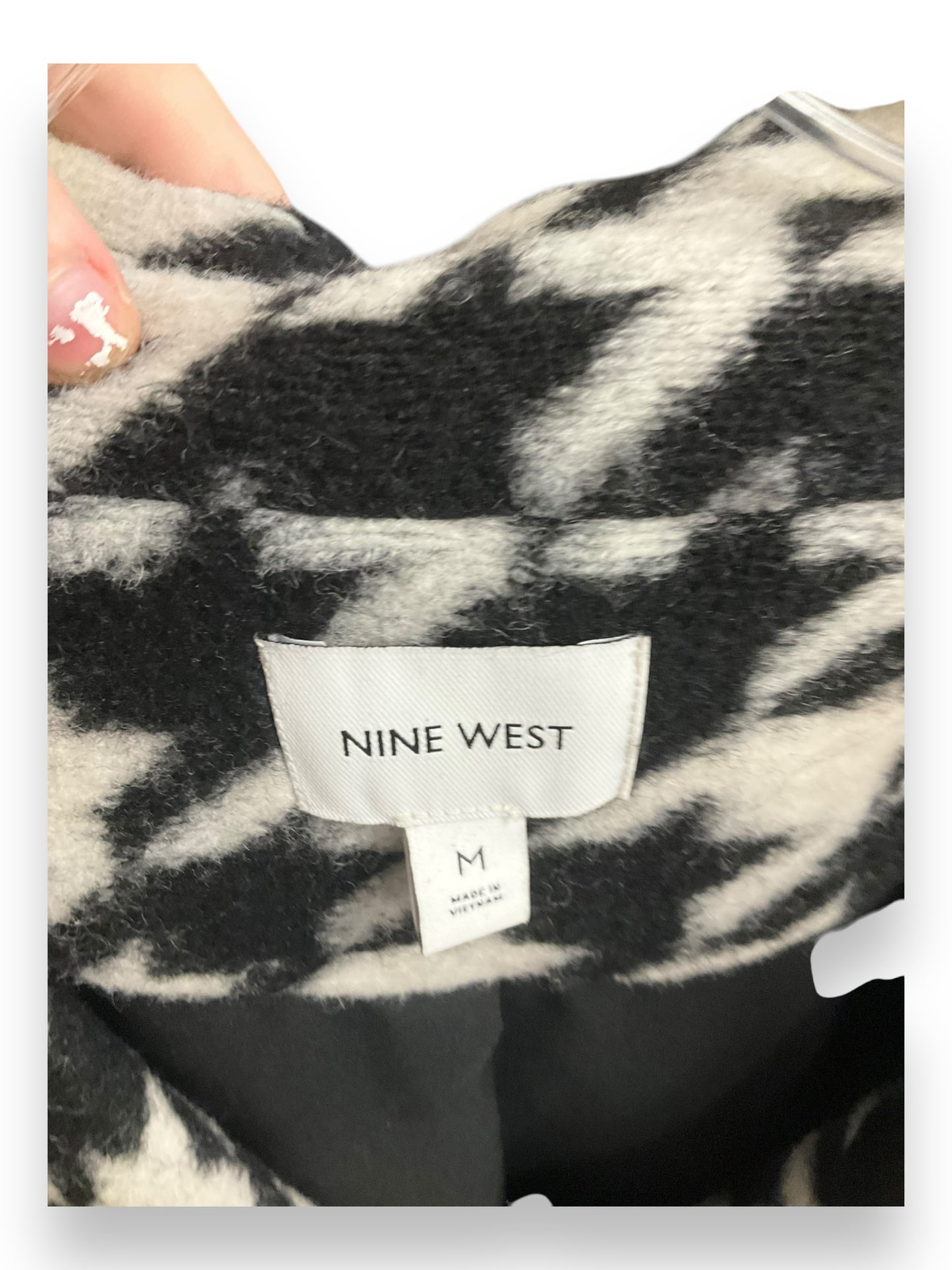 Coat Other By Nine West In Black & White, Size: M