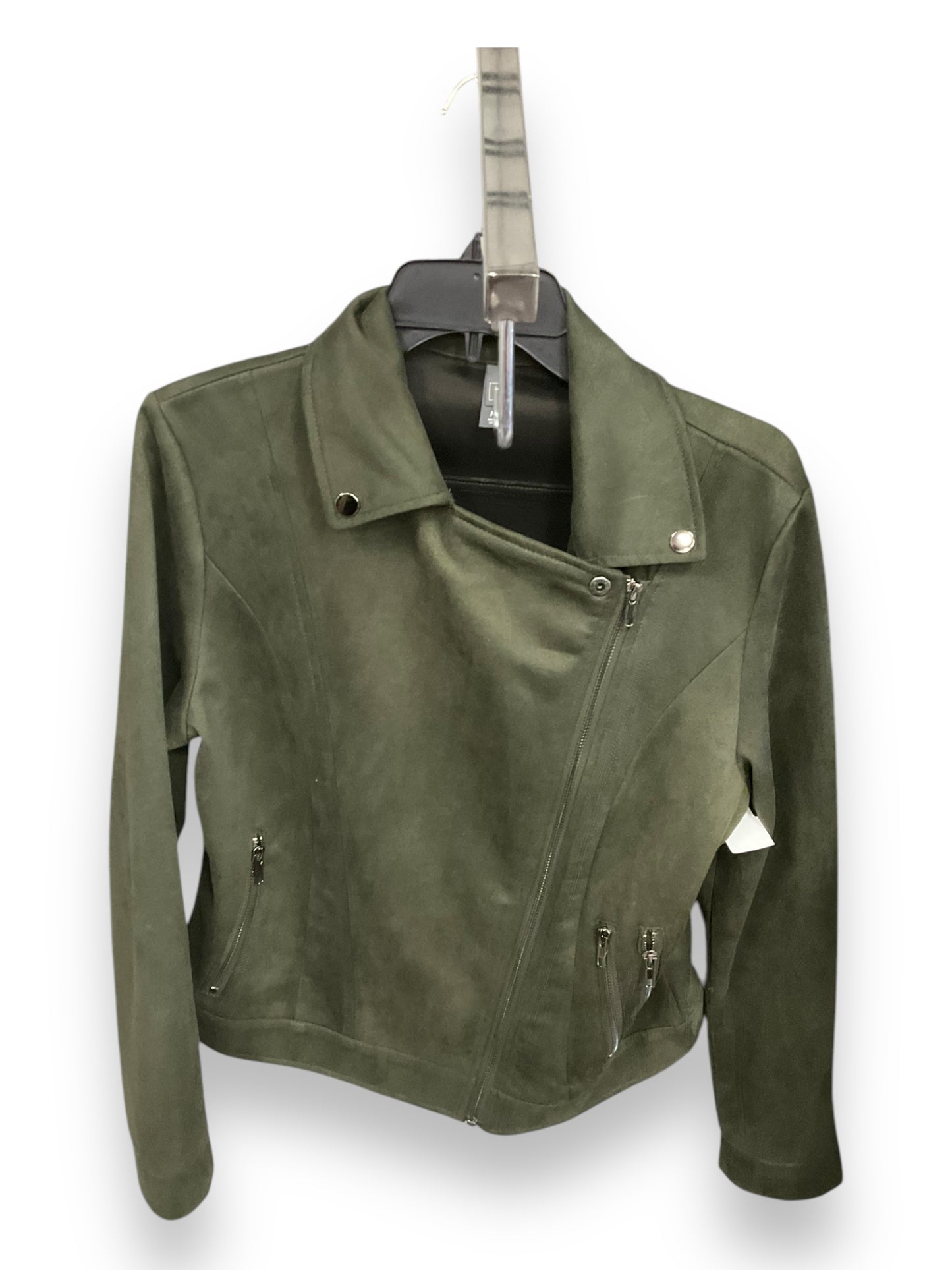 Jacket Moto By Alya In Green, Size: M