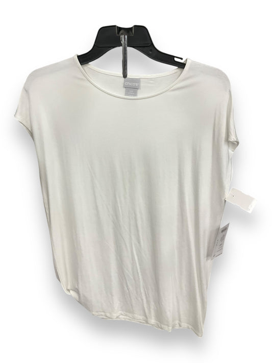 Top Sleeveless By Chicos In White, Size: S