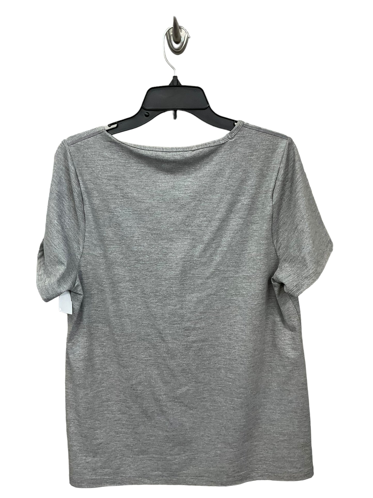 Athletic Top Short Sleeve By Livi Active In Grey, Size: Xl