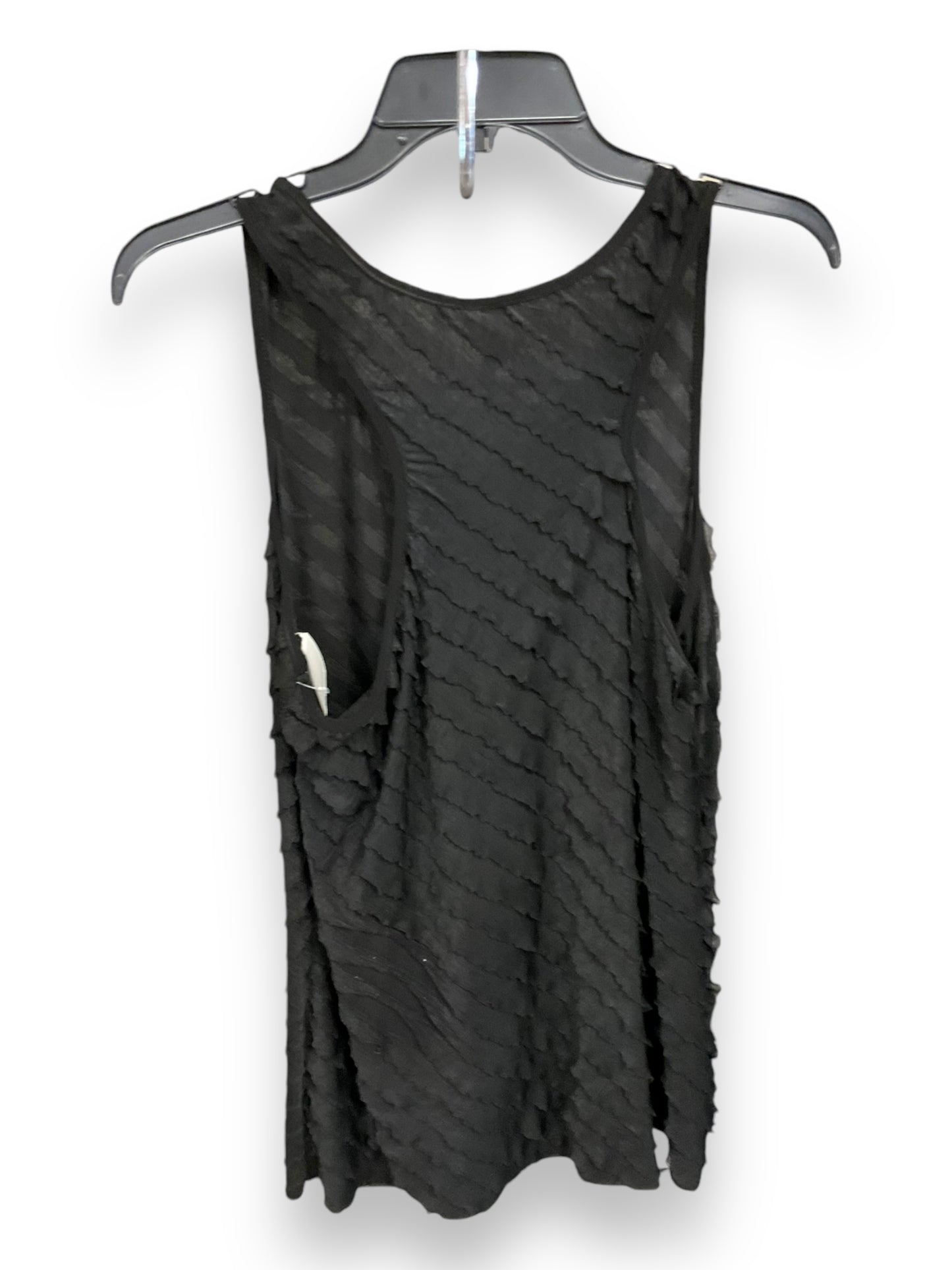 Top Sleeveless By Carole Little In Black, Size: L