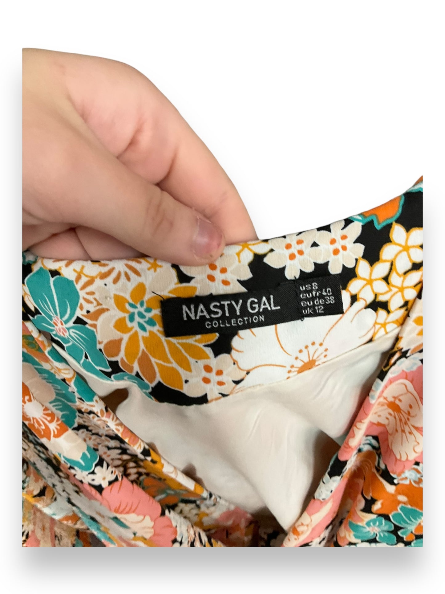 Dress Casual Short By Nasty Gal In Floral Print, Size: M