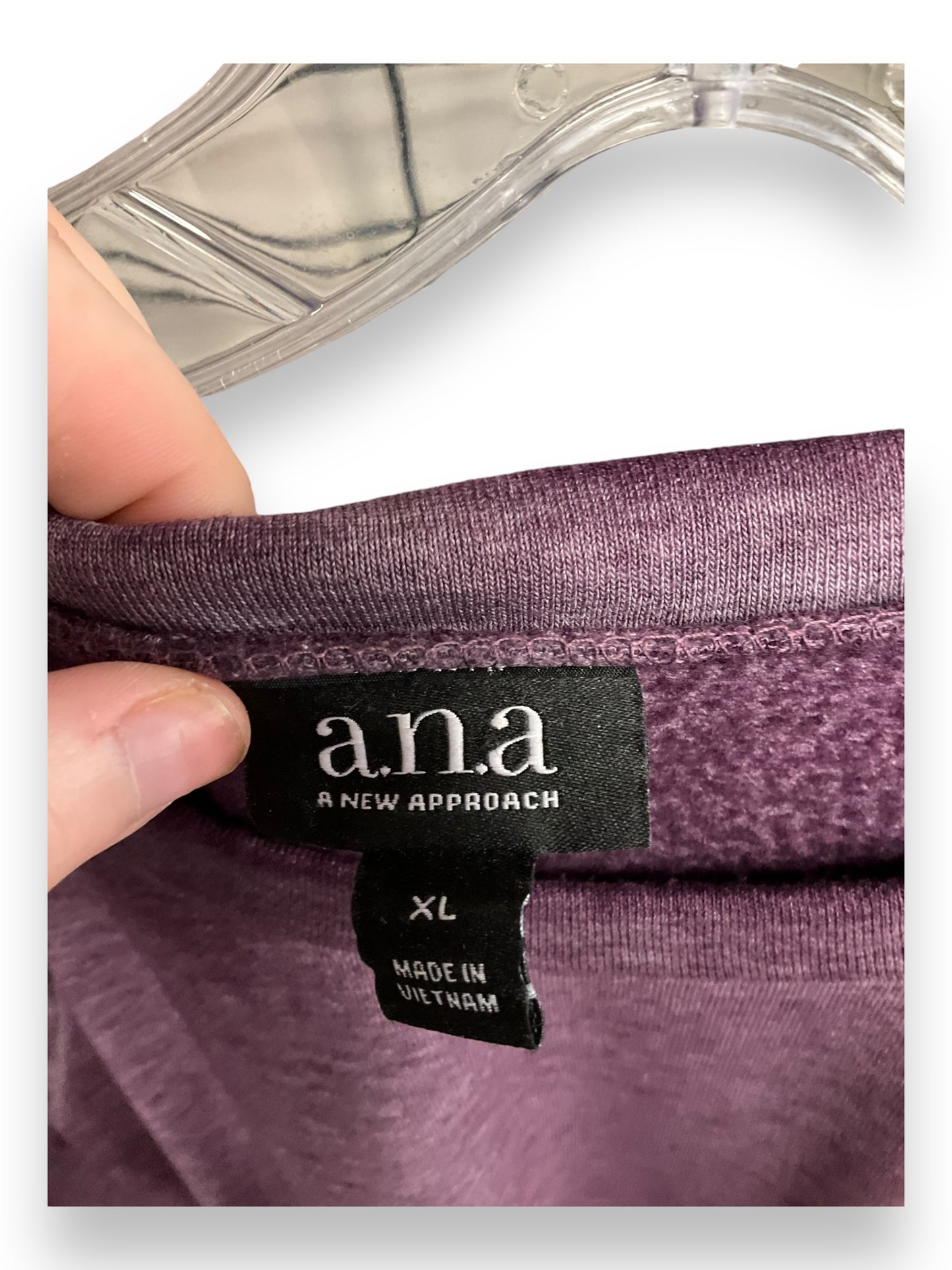 Top Long Sleeve By Ana In Purple, Size: Xl