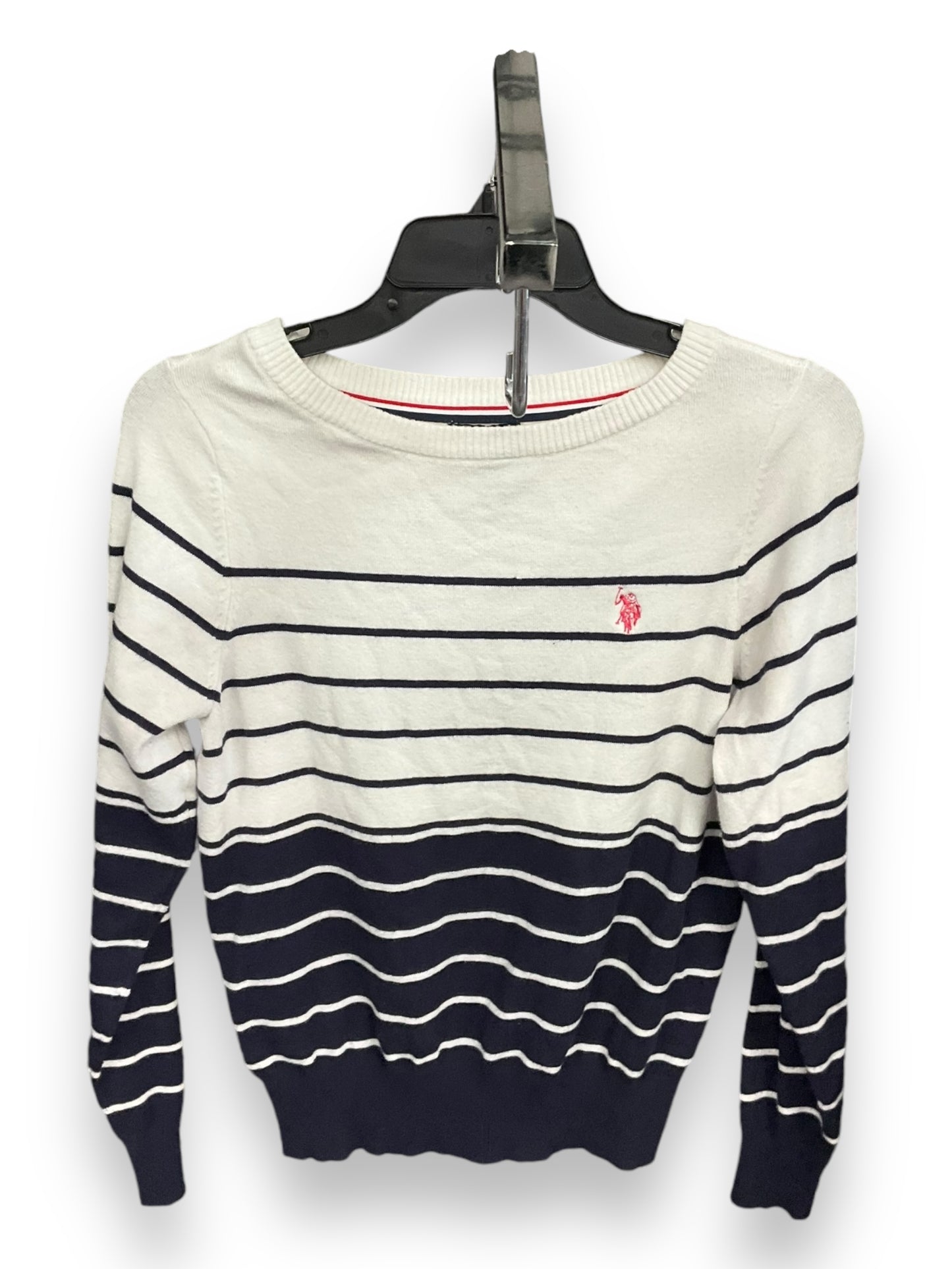 Sweater By Us Polo Assoc In Blue & White, Size: L