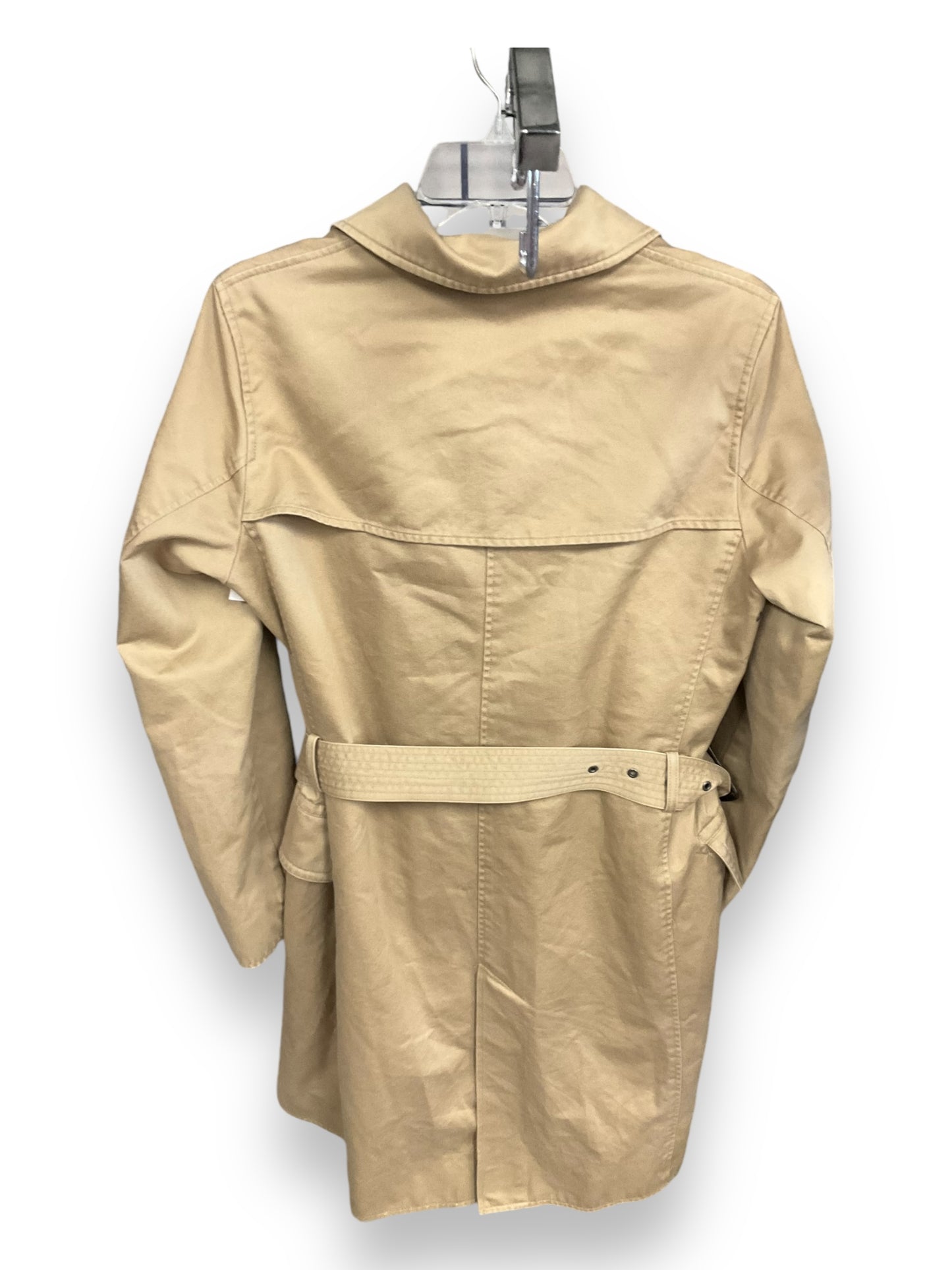 Coat Trench Coat By Clothes Mentor In Tan, Size: M