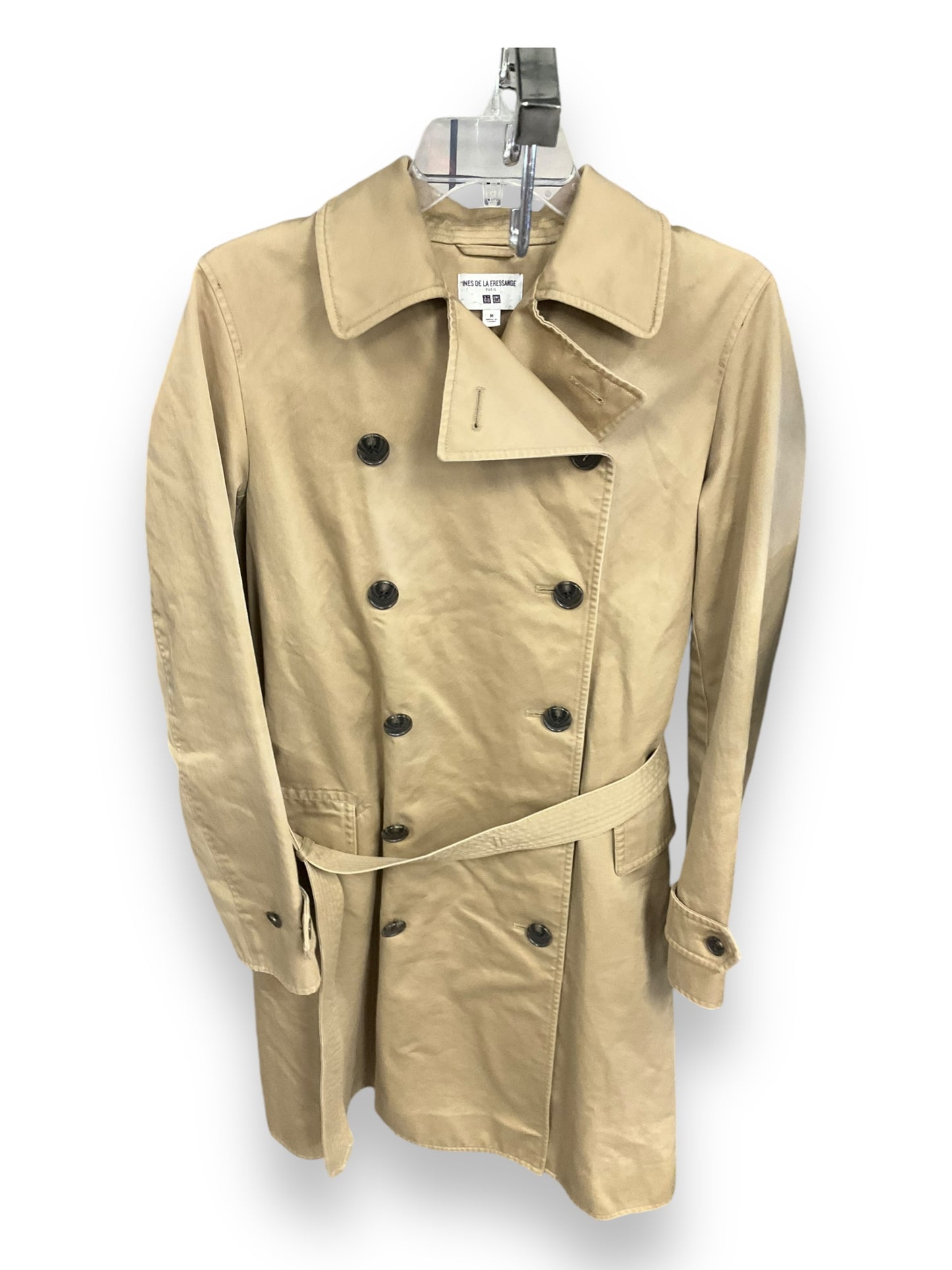 Coat Trench Coat By Clothes Mentor In Tan, Size: M