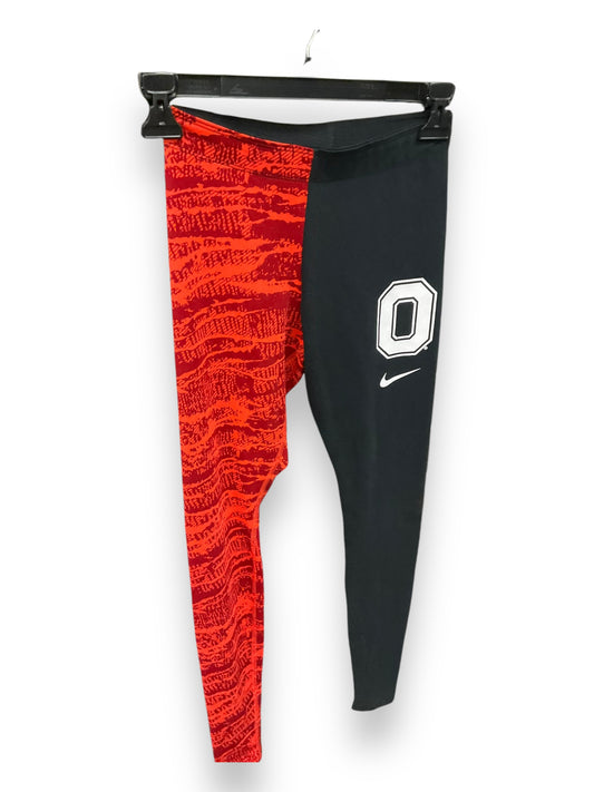 Athletic Leggings By Nike Apparel In Black & Red, Size: Xs