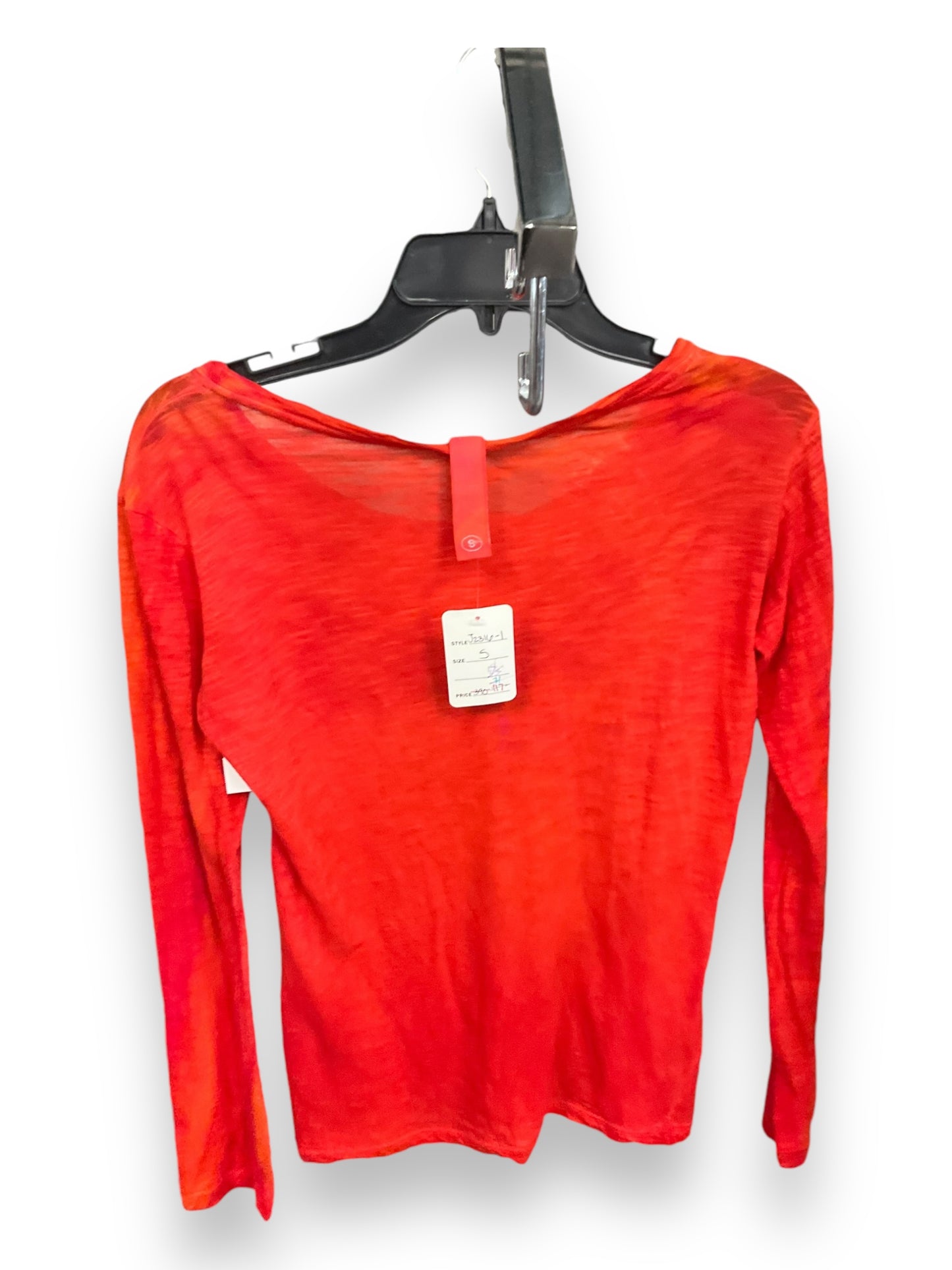 Top Long Sleeve By Clothes Mentor In Orange, Size: S