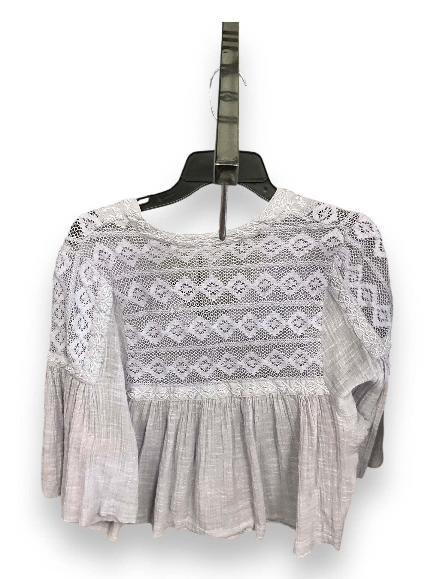 Top Short Sleeve By Free People In Purple, Size: M