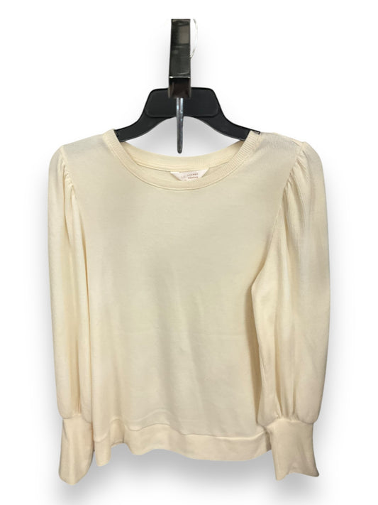 Top Long Sleeve By Lc Lauren Conrad In Cream, Size: M